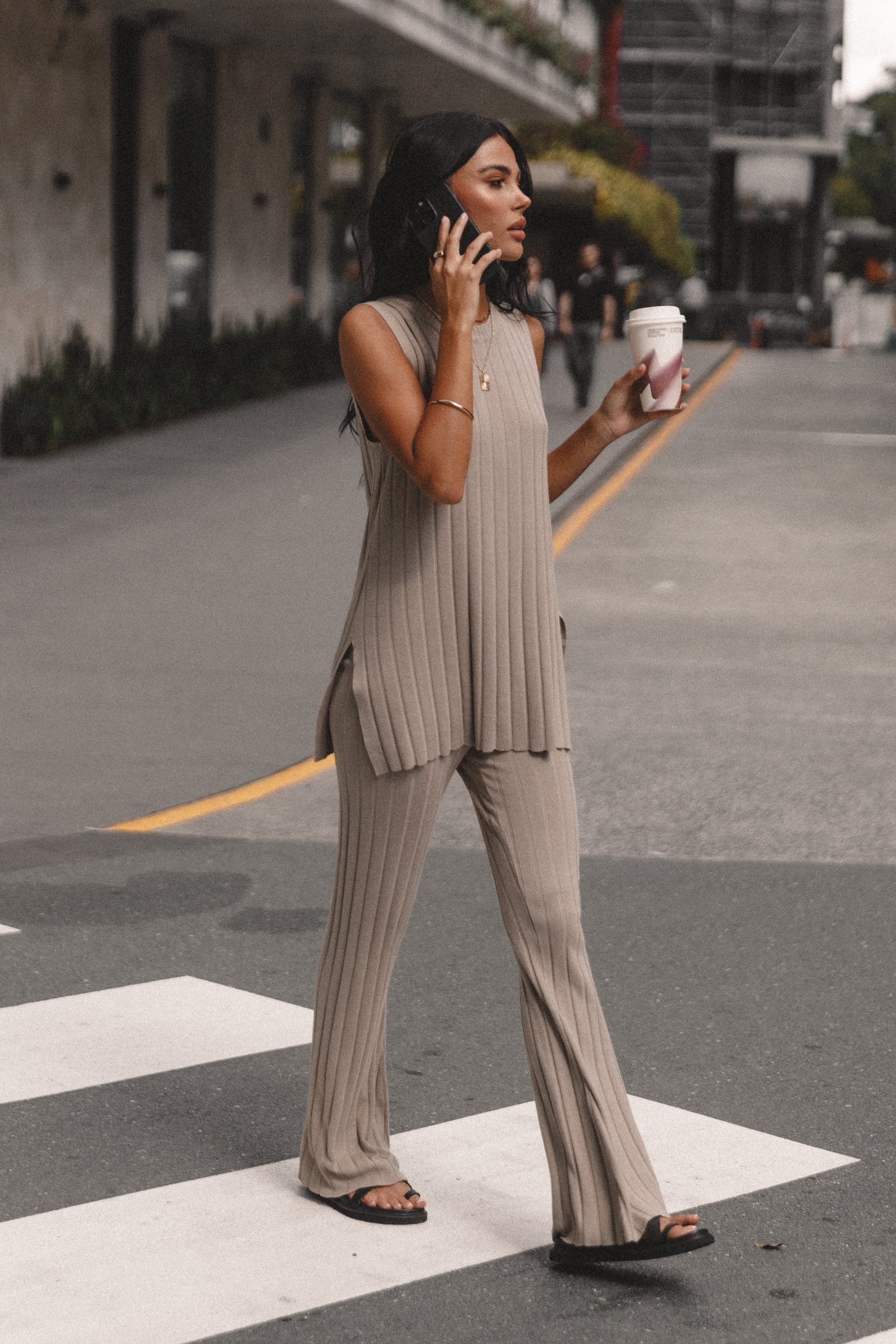 Silvie Knitted Set - Beige - Image 2