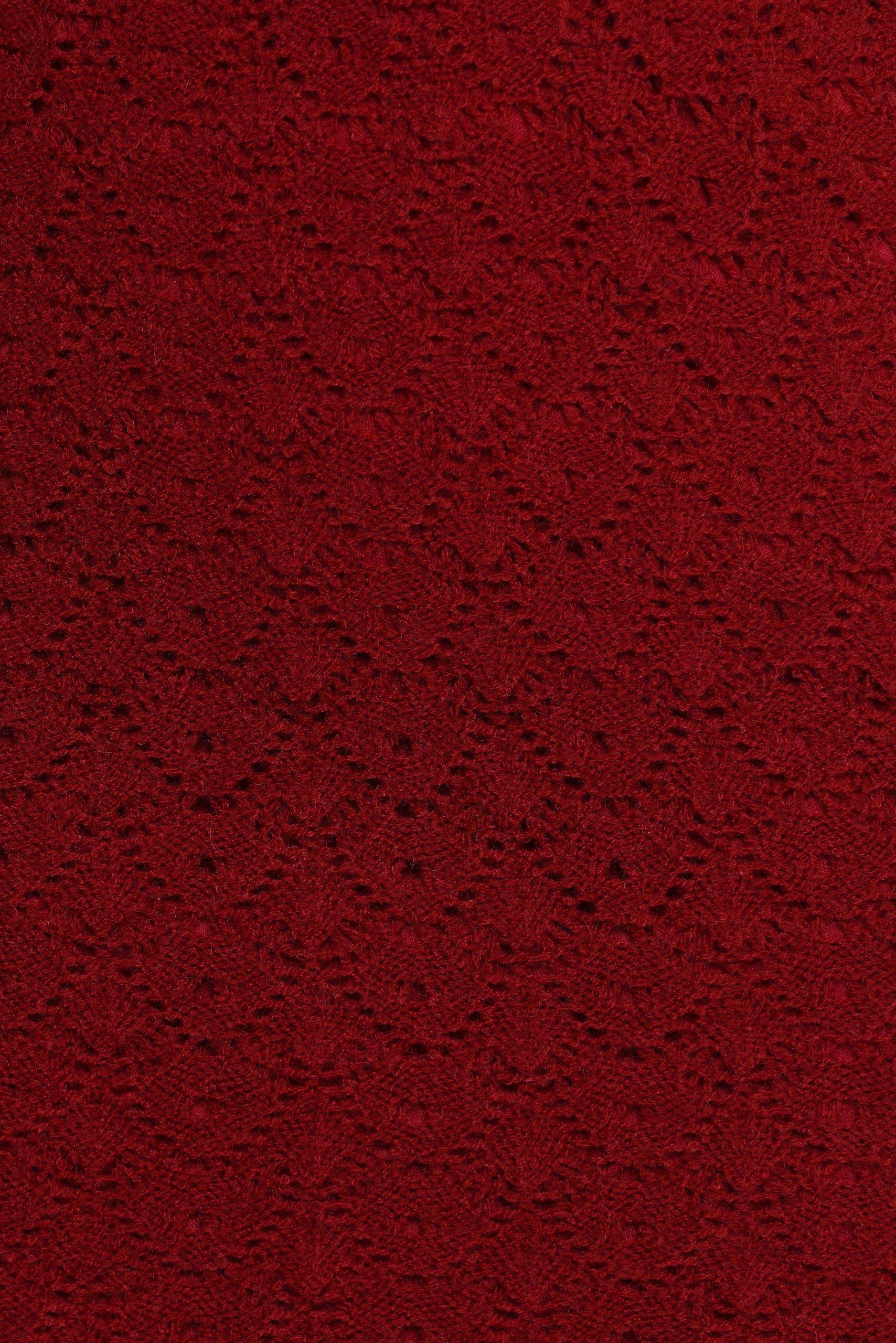 Suzzie Textured Knit Skirt/Cardi Set - Oxblood - Image 8