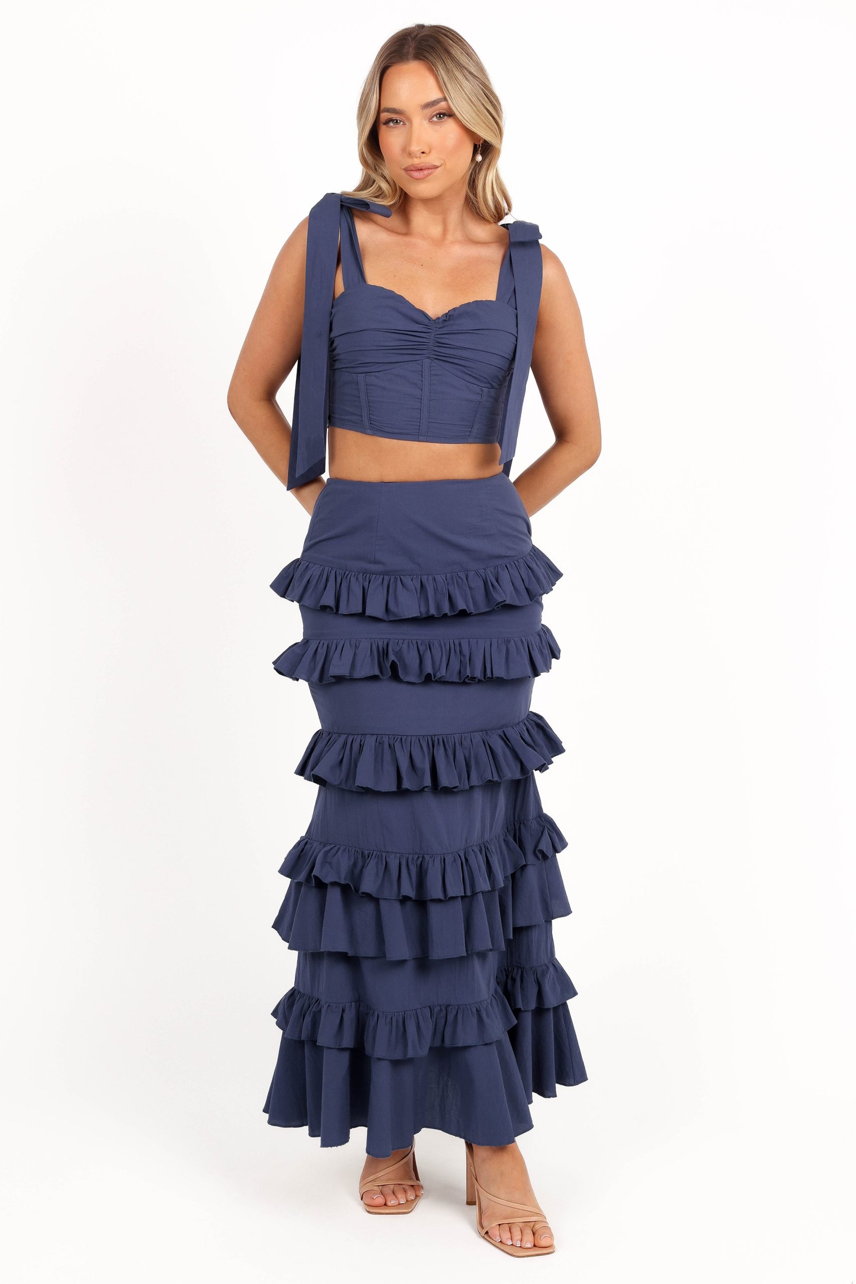 Tia Two Piece Set - Navy - Image 3
