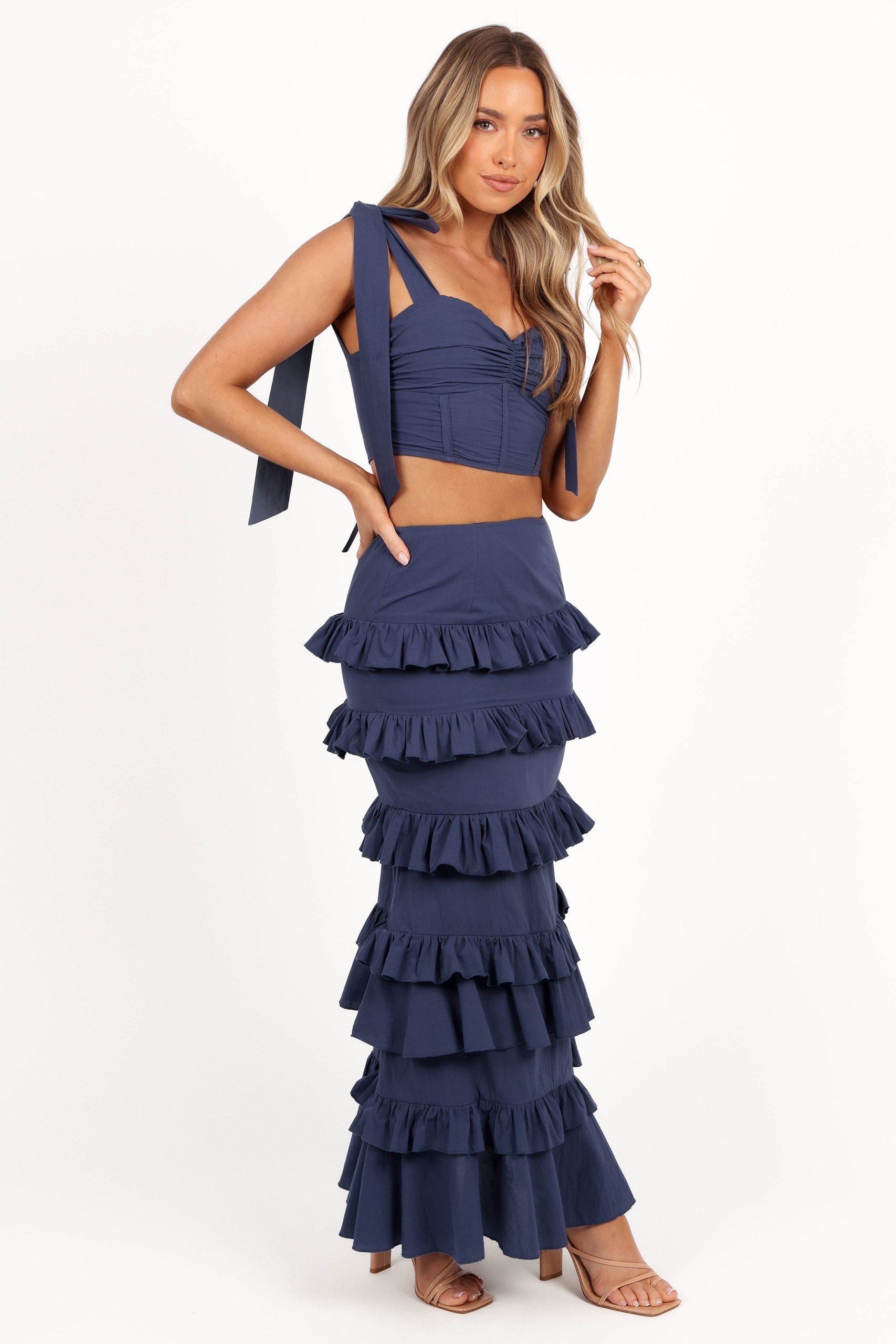 Tia Two Piece Set - Navy - Image 7