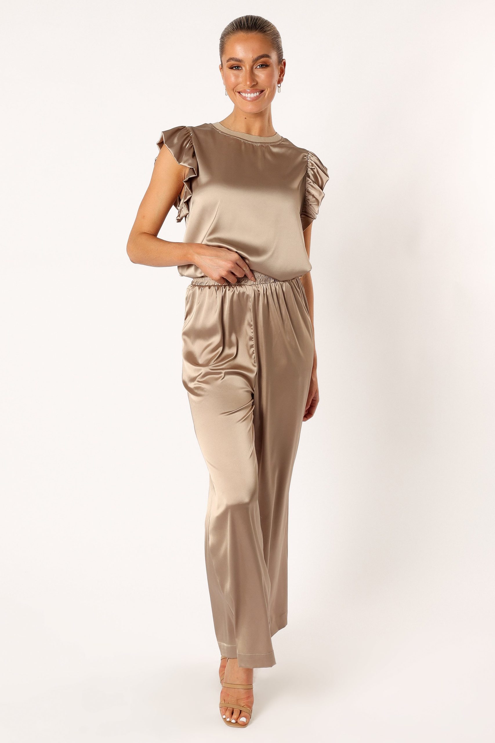 Tillie Two Piece Pant Set - Olive - Image 2