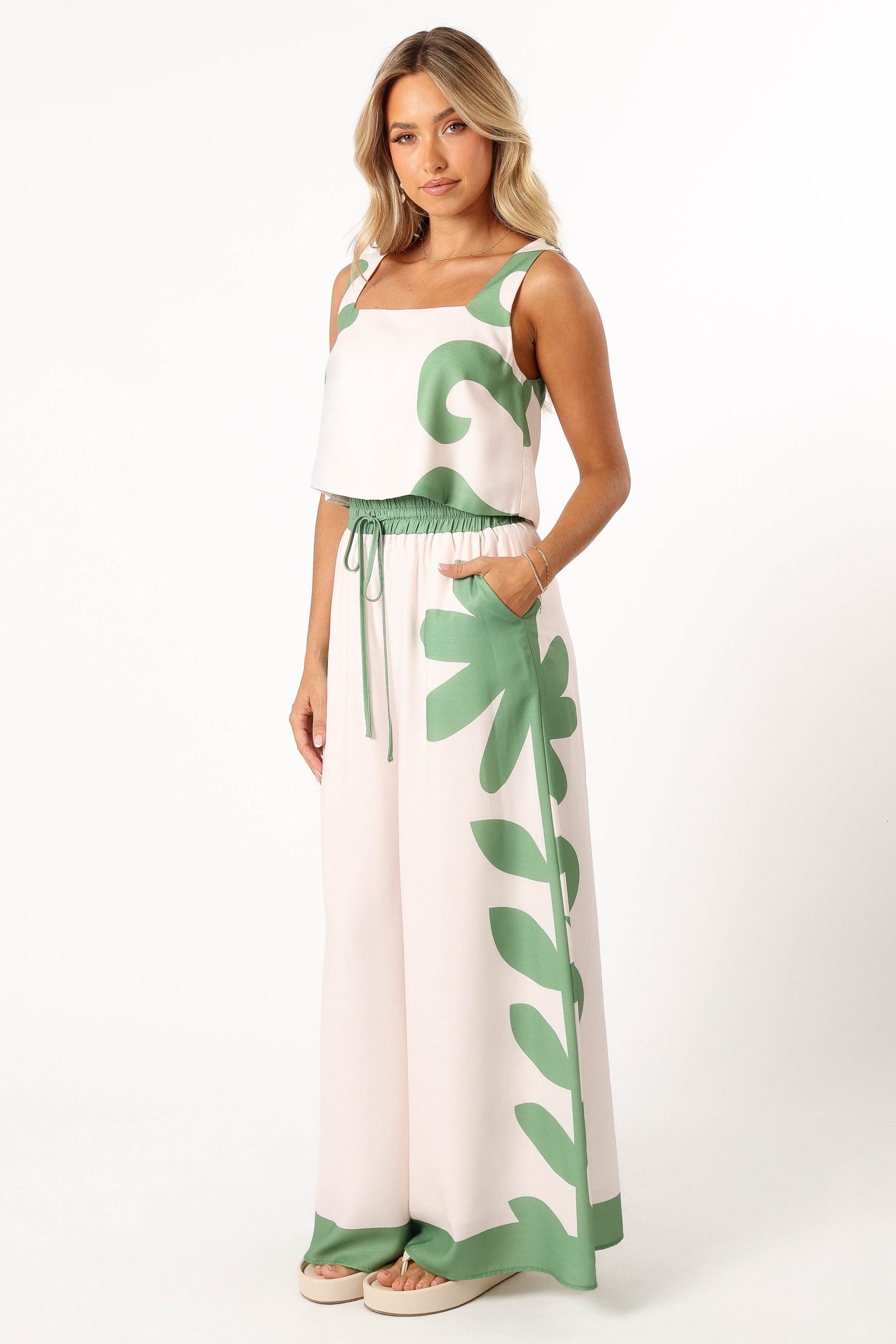 Timothy Pant Set - Beige Green - Image 11
