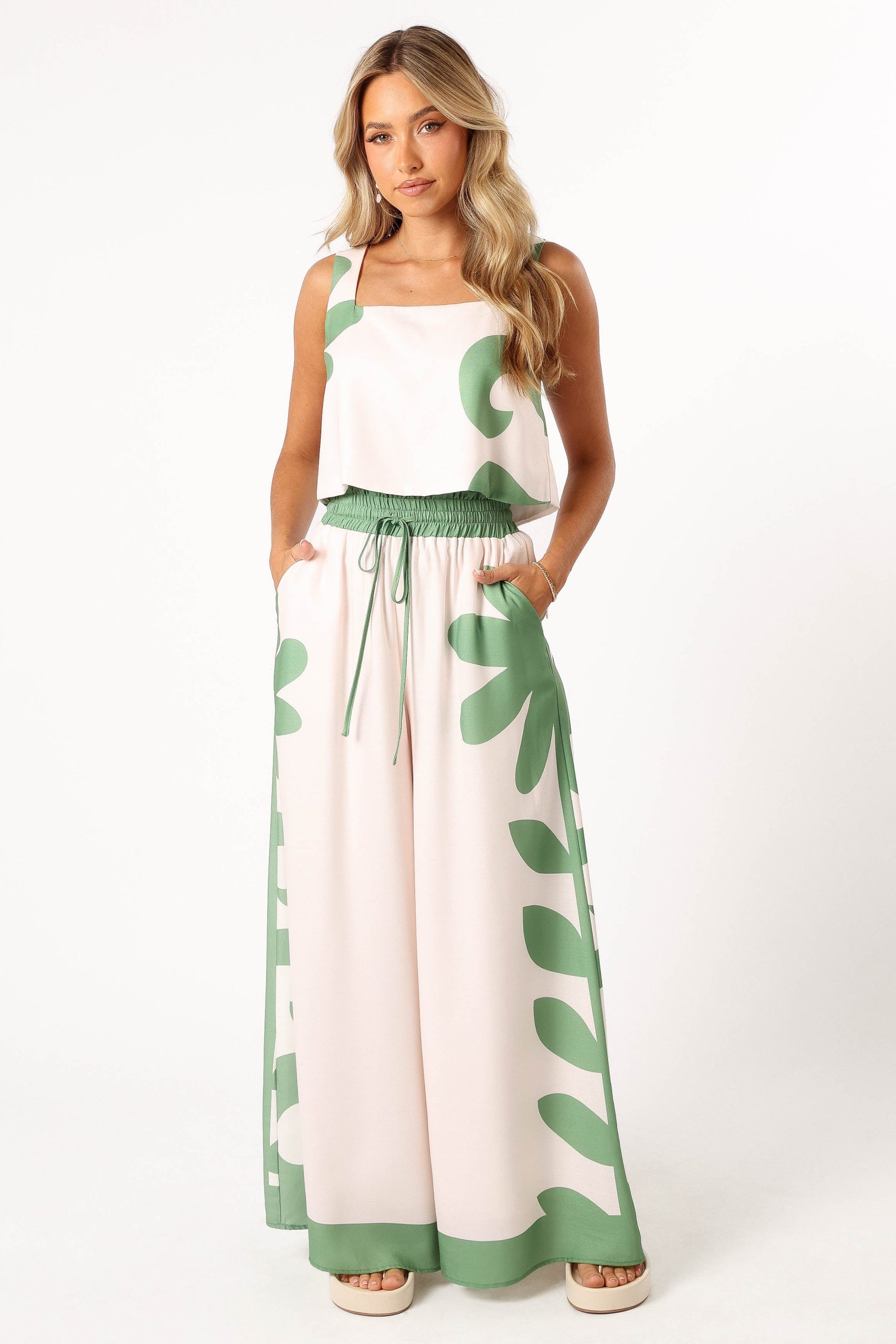 Timothy Pant Set - Beige Green - Image 9