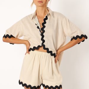 Wilson Short Set - Cream Black