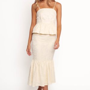 Xami Skirt Set - Pale Yellow