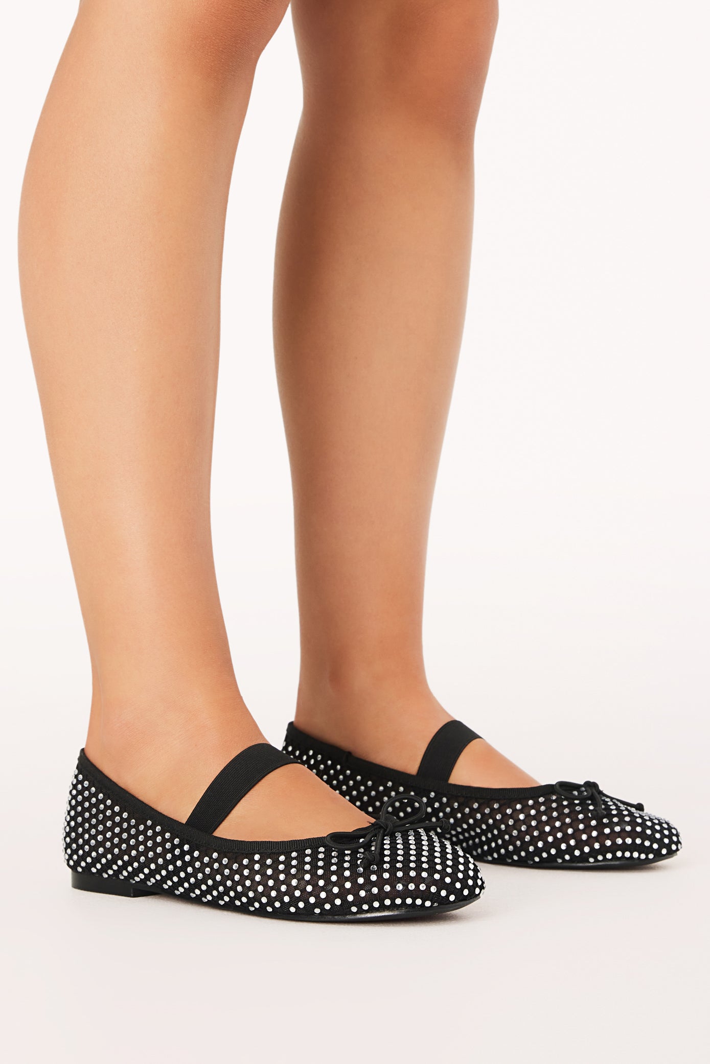 Edda Flats - Black/Diamante - Image 4