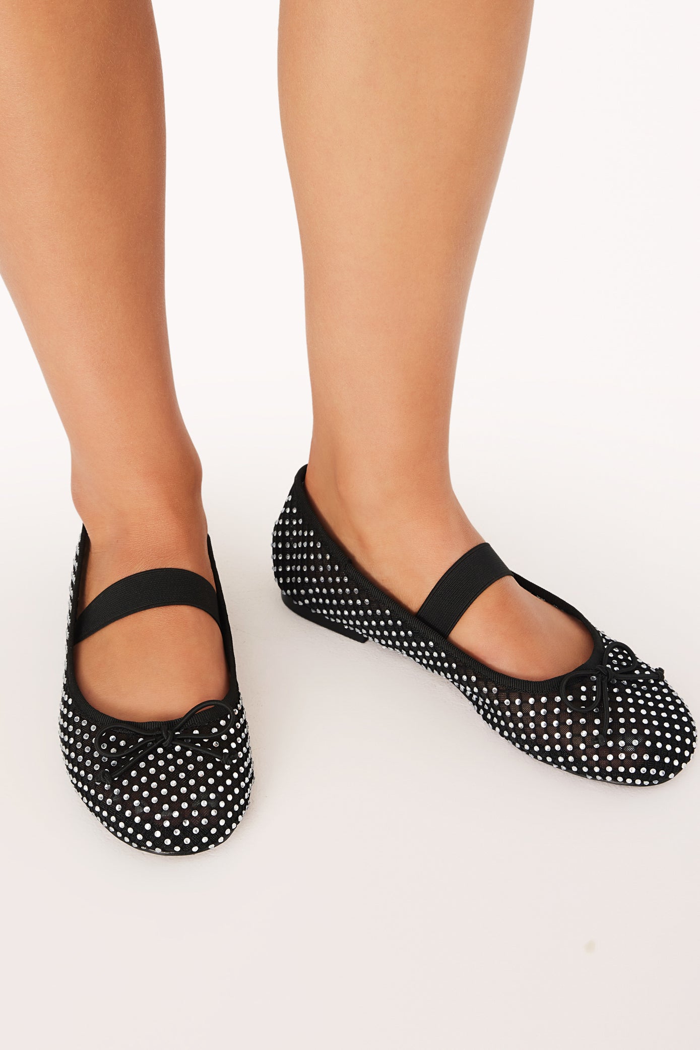 Edda Flats - Black/Diamante - Image 5