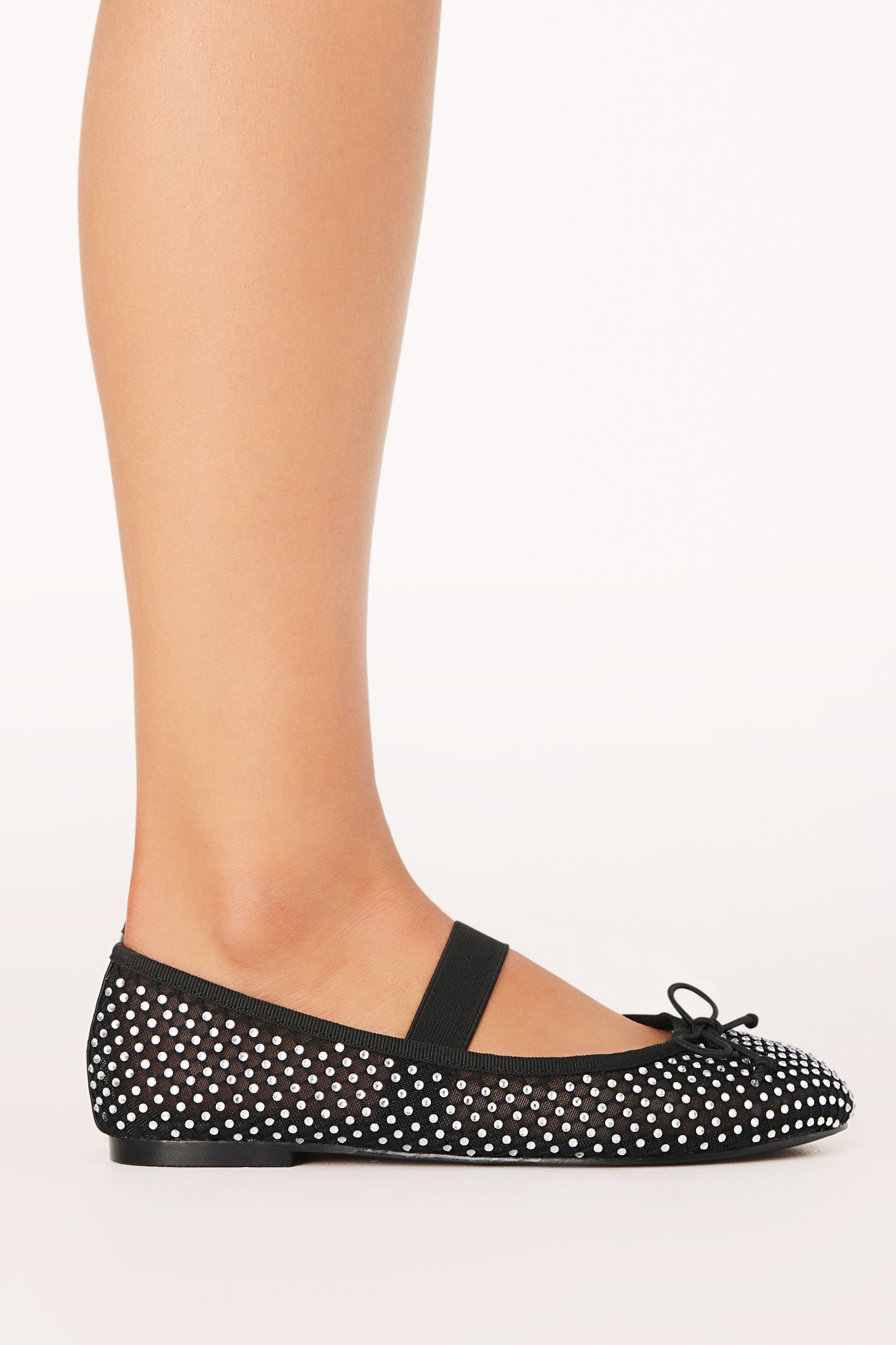 Edda Flats - Black/Diamante - Image 2
