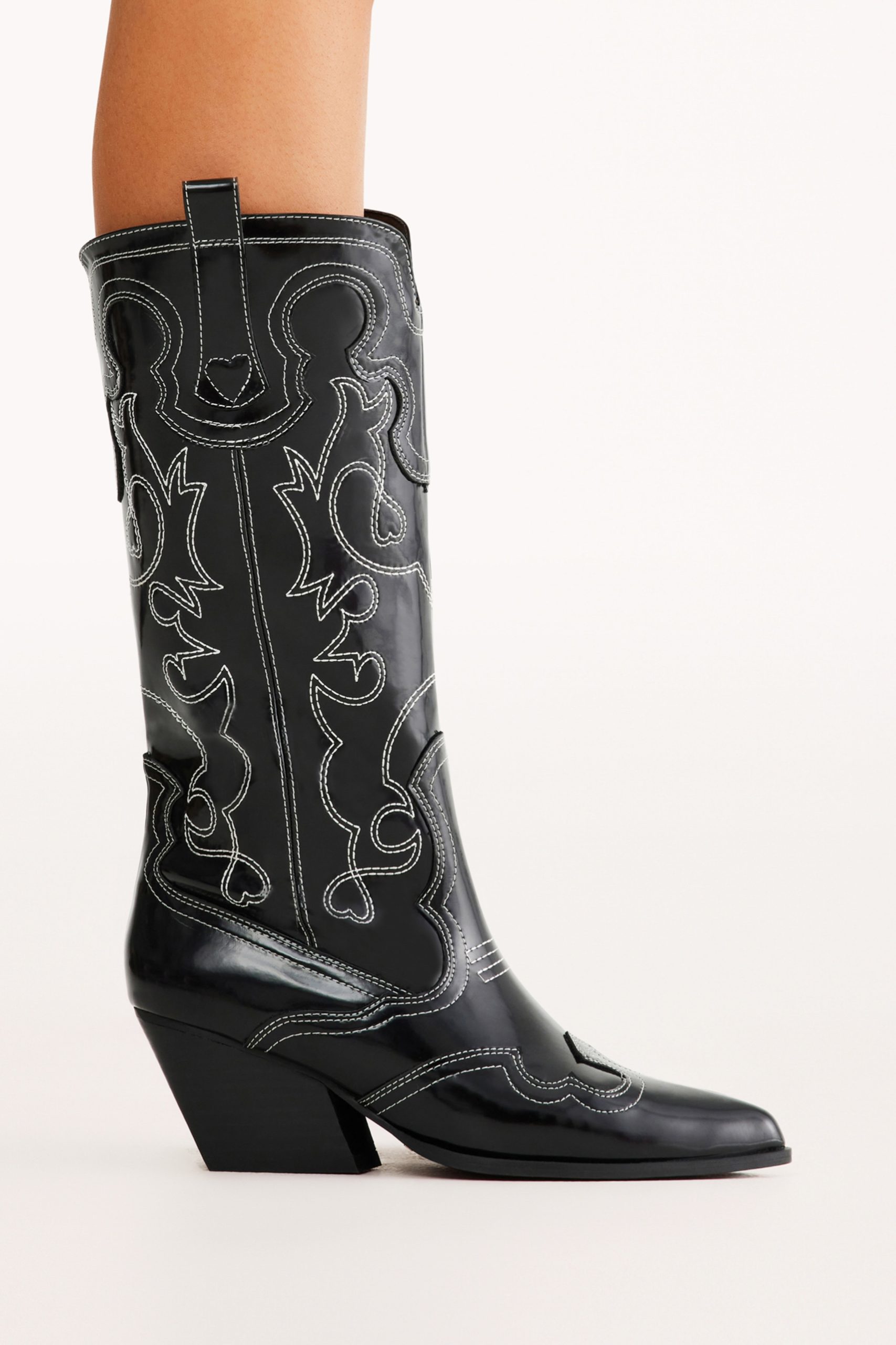 Zaine Boot - Black Shine - Image 2