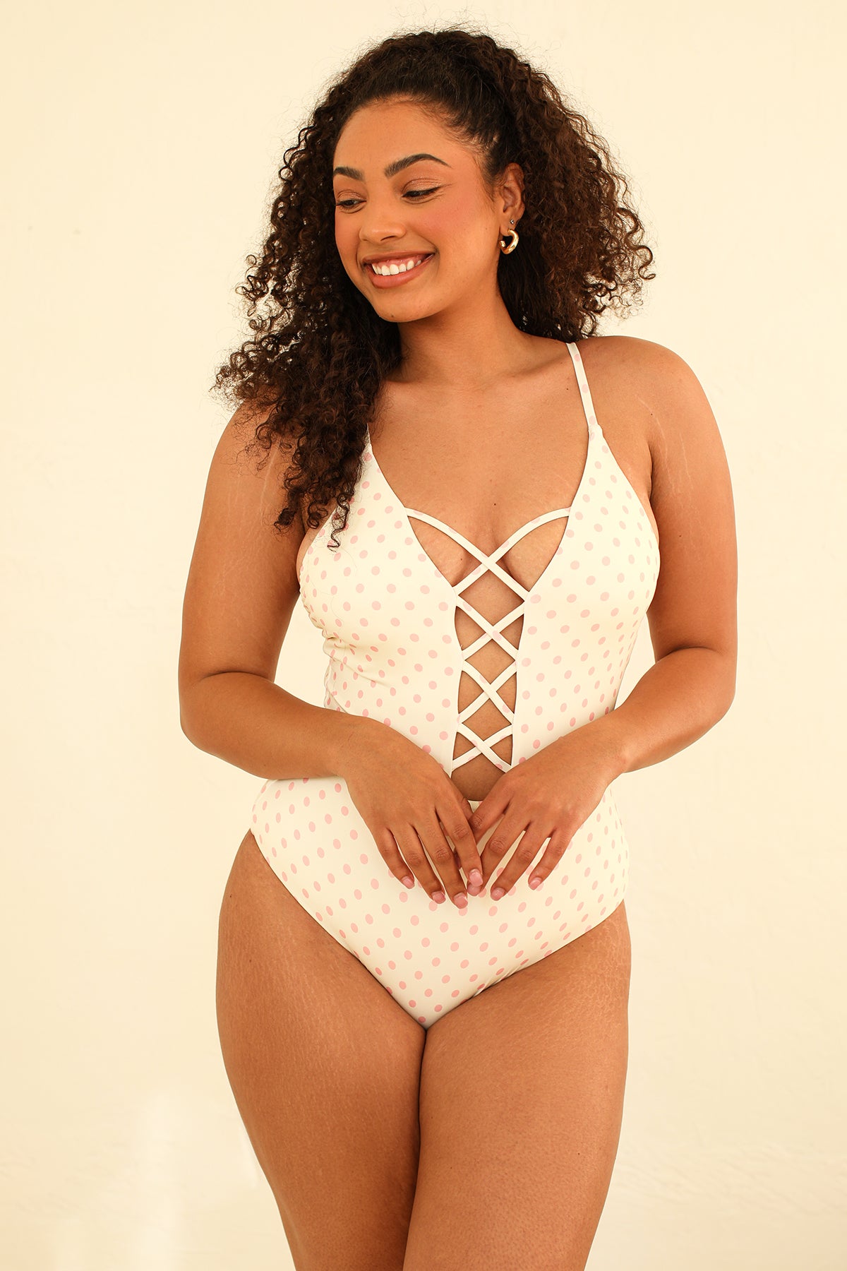 Bliss One Piece - Dotted Pink - Image 4