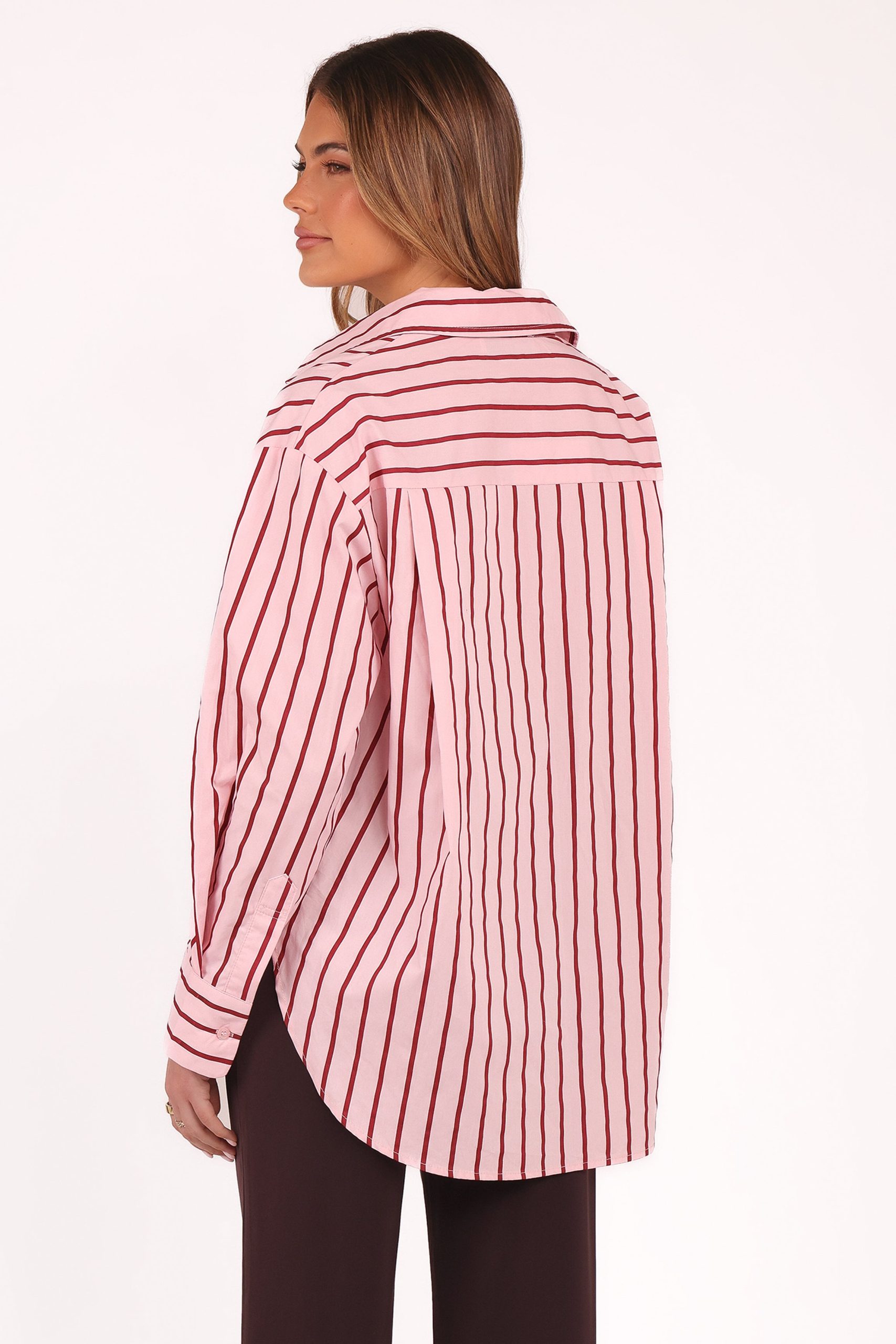Adam Stripe Shirt - Pink - Image 4