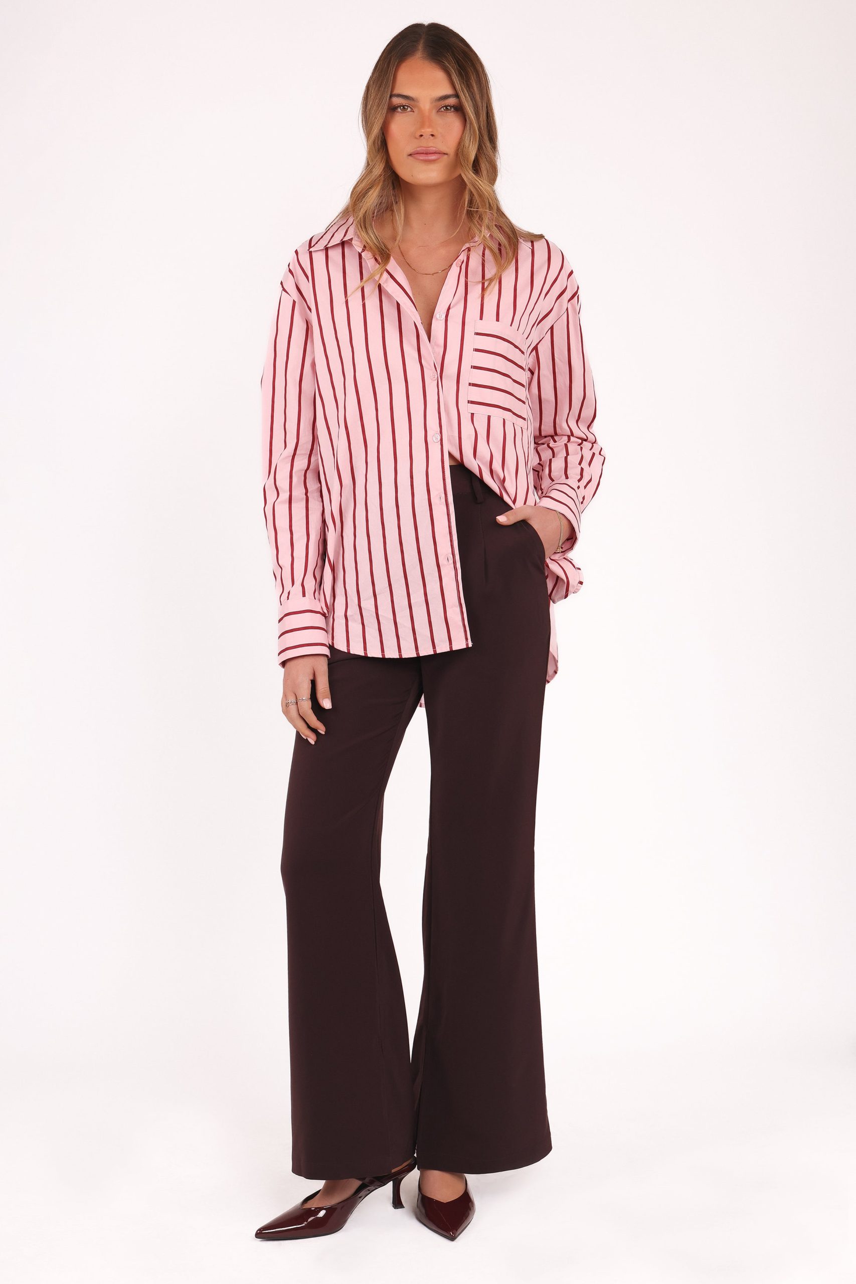 Adam Stripe Shirt - Pink - Image 5