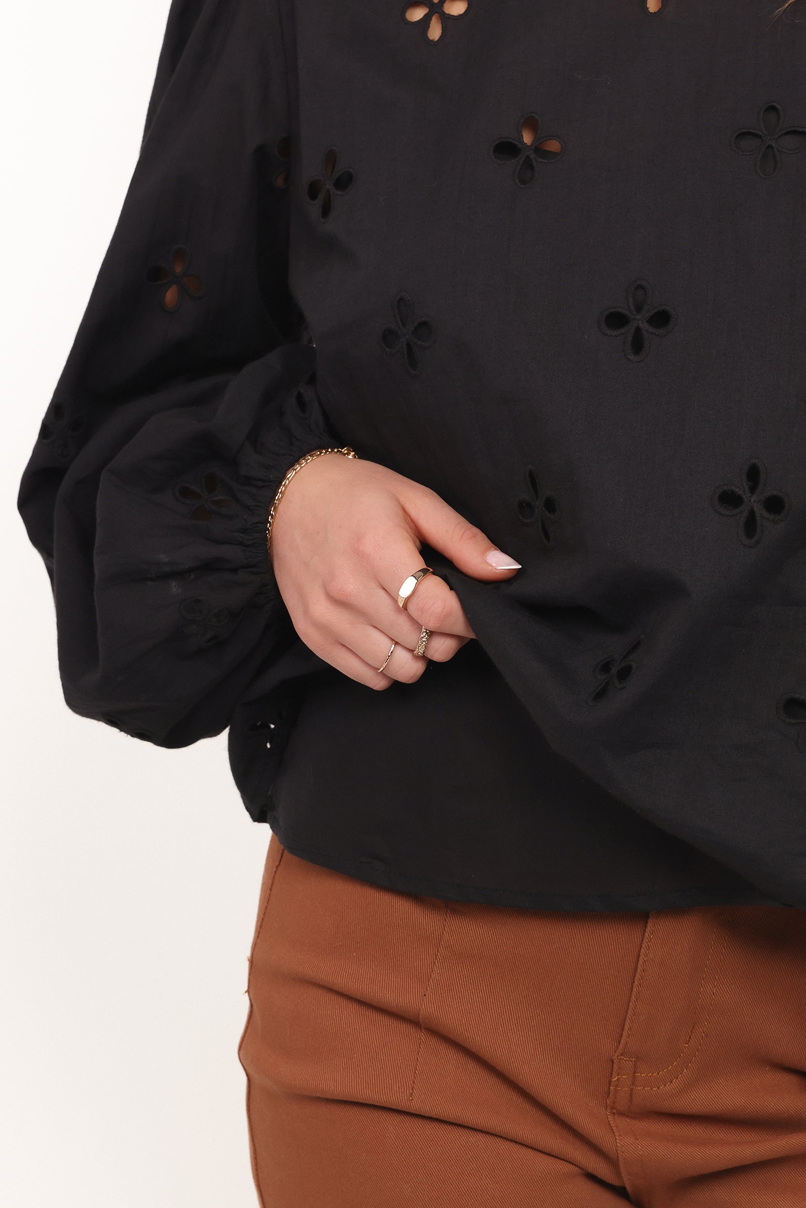 Aggie Blouse - Black - Image 6