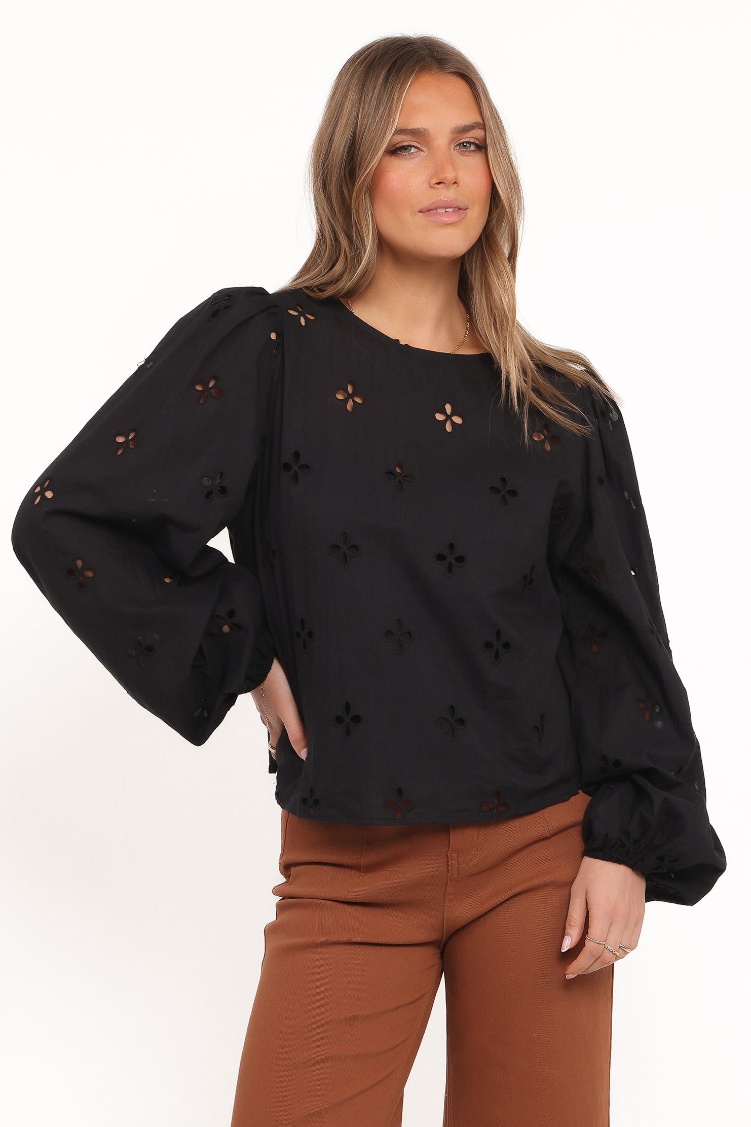 Aggie Blouse - Black - Image 2
