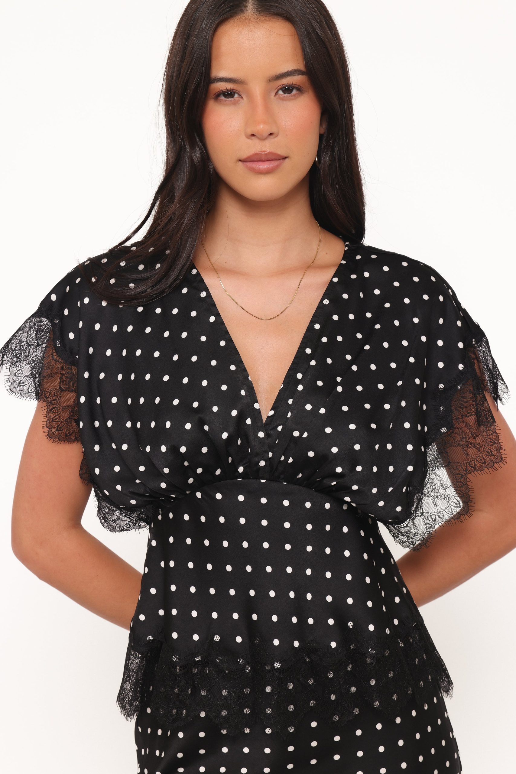 Ailbhe Top - Black Polka Dot - Image 3