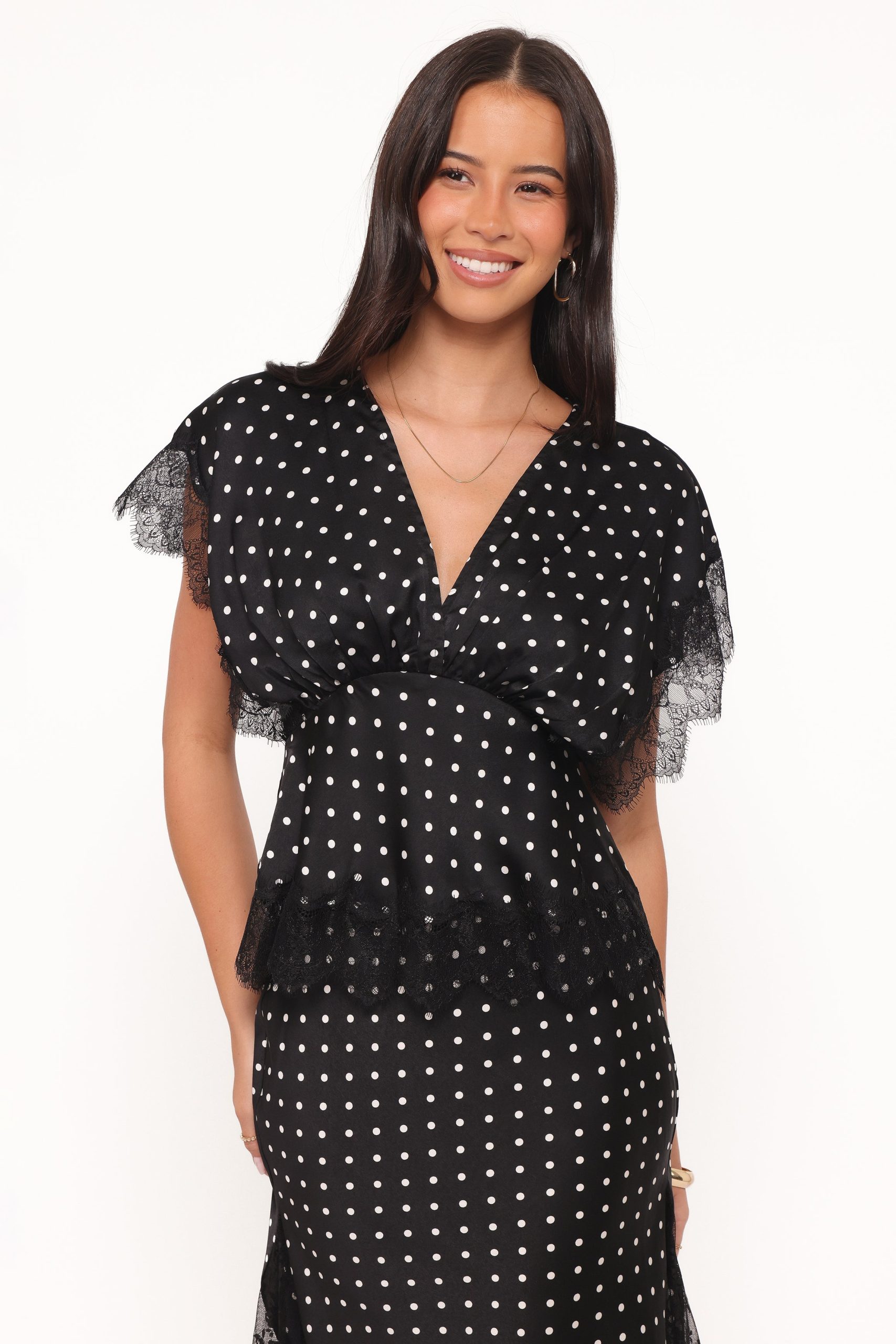 Ailbhe Top - Black Polka Dot - Image 2