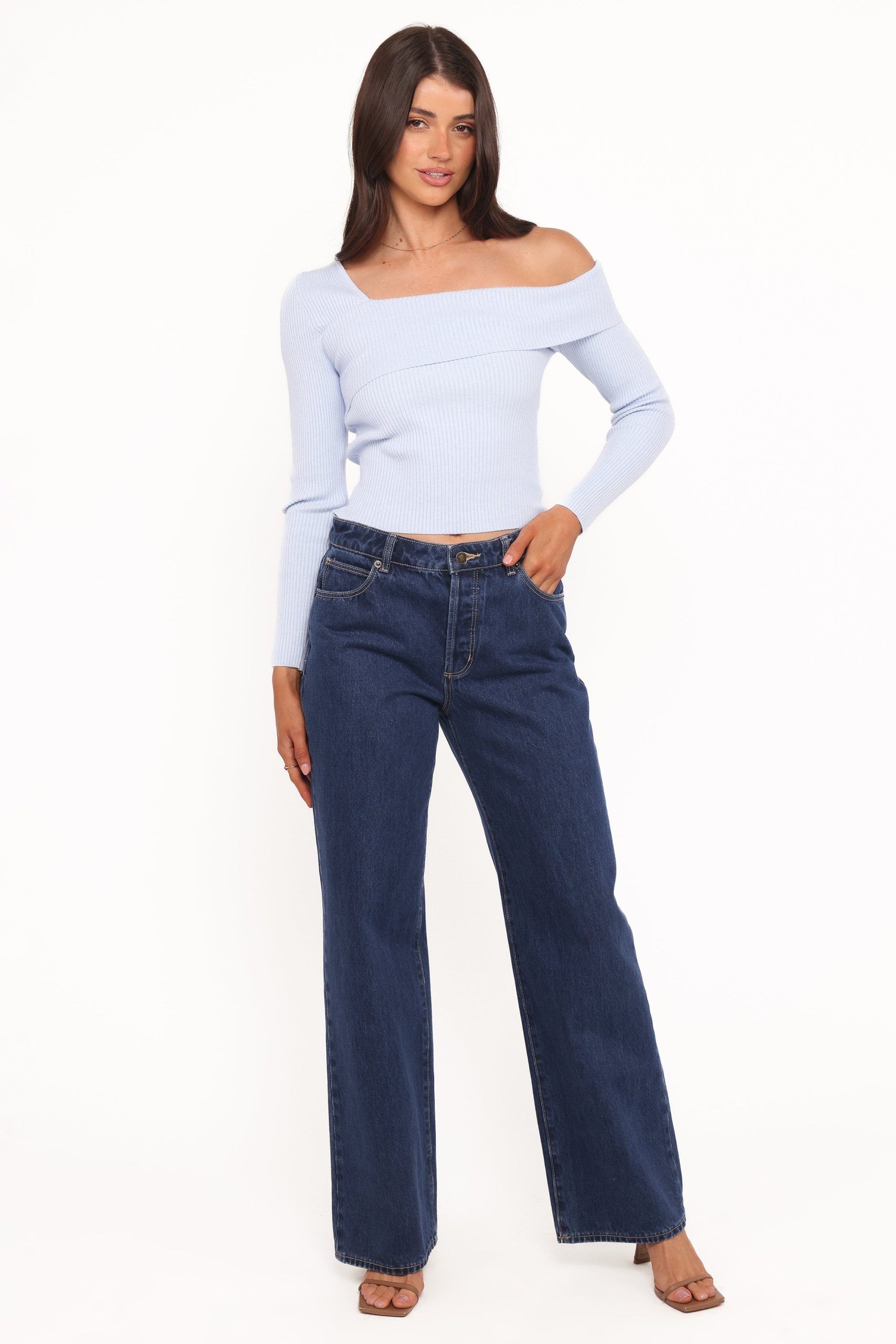 Aleena Knit Top - Light Blue - Image 4