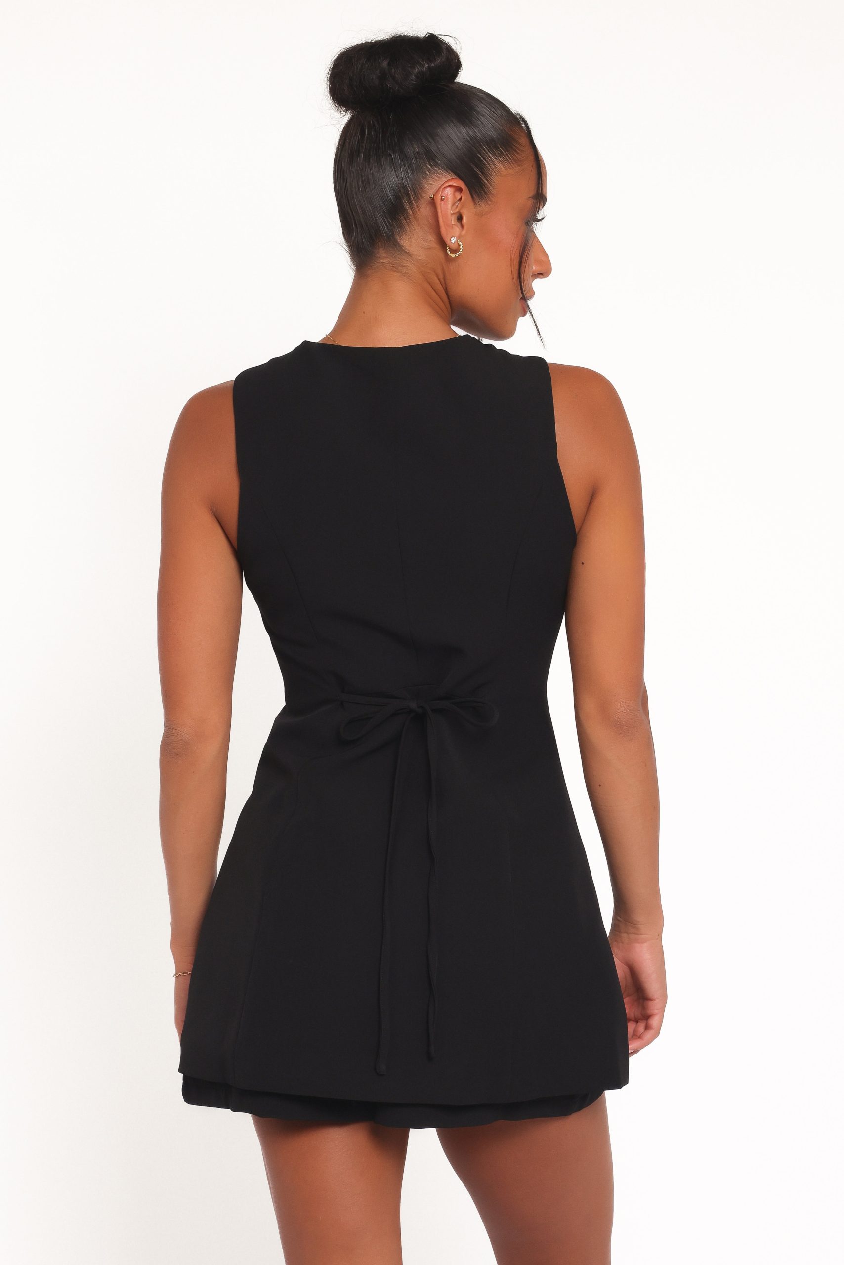 Amanda Vest Top - Black - Image 4