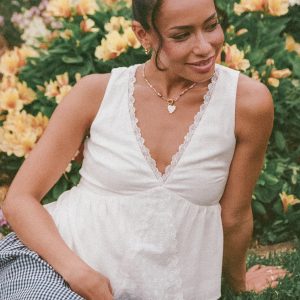 Aminta Top - White