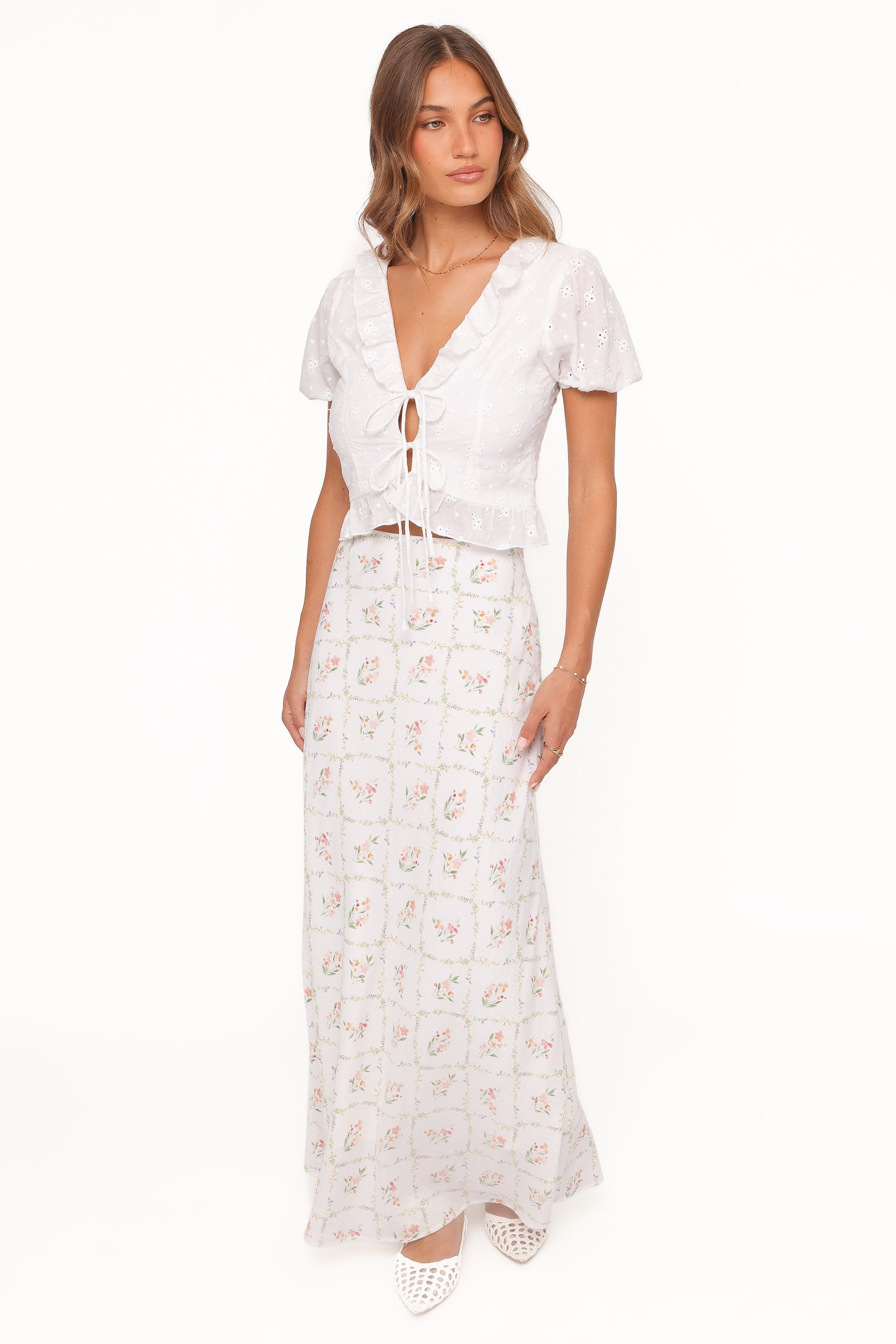 Andra Top - White Broderie - Image 6