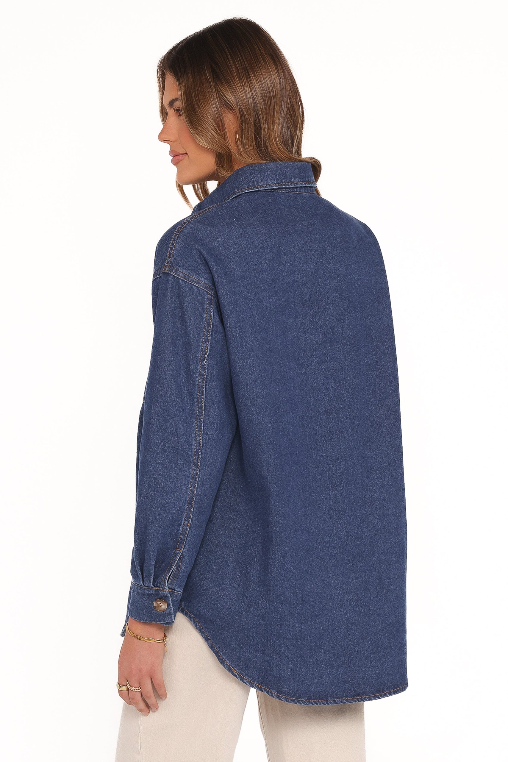 Anicia Denim Shirt - Dark - Image 4