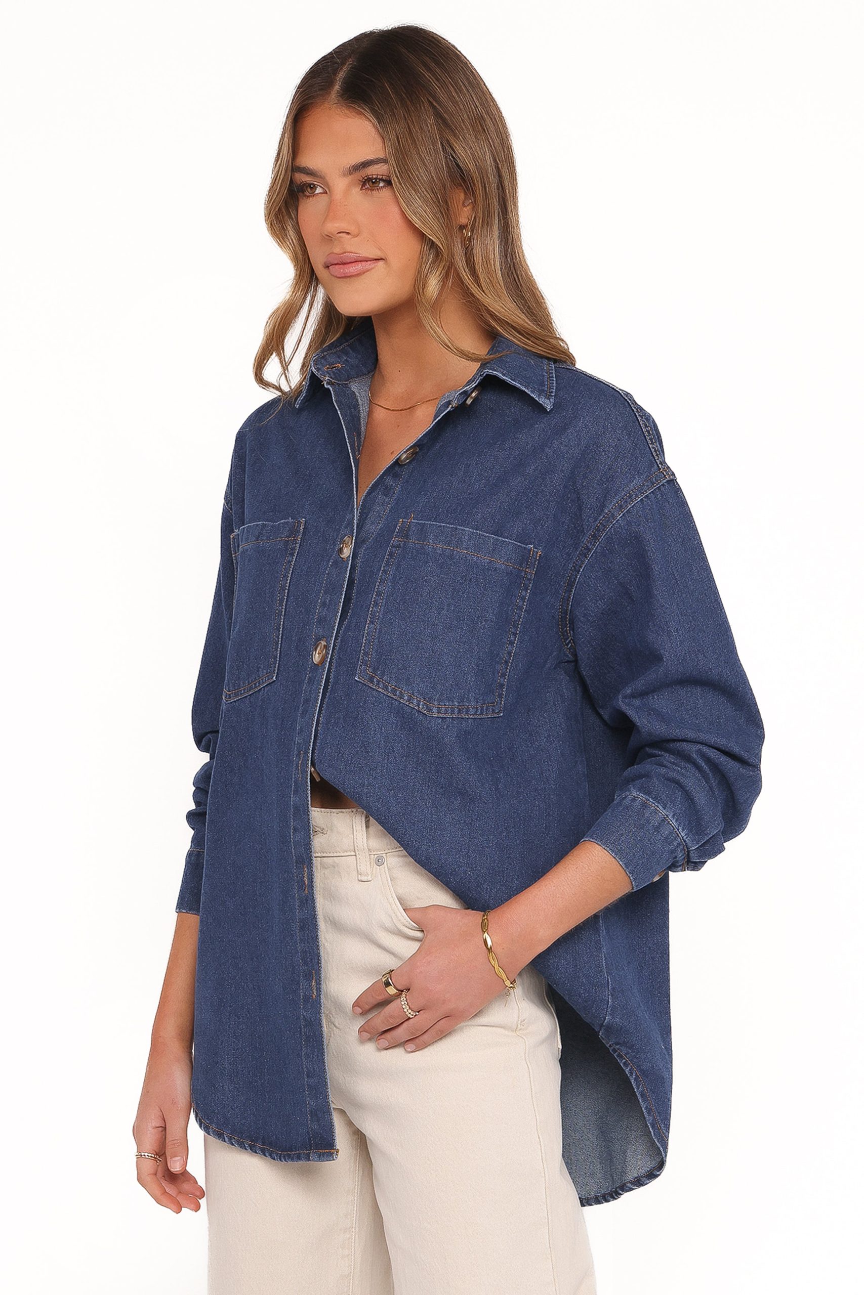 Anicia Denim Shirt - Dark - Image 3
