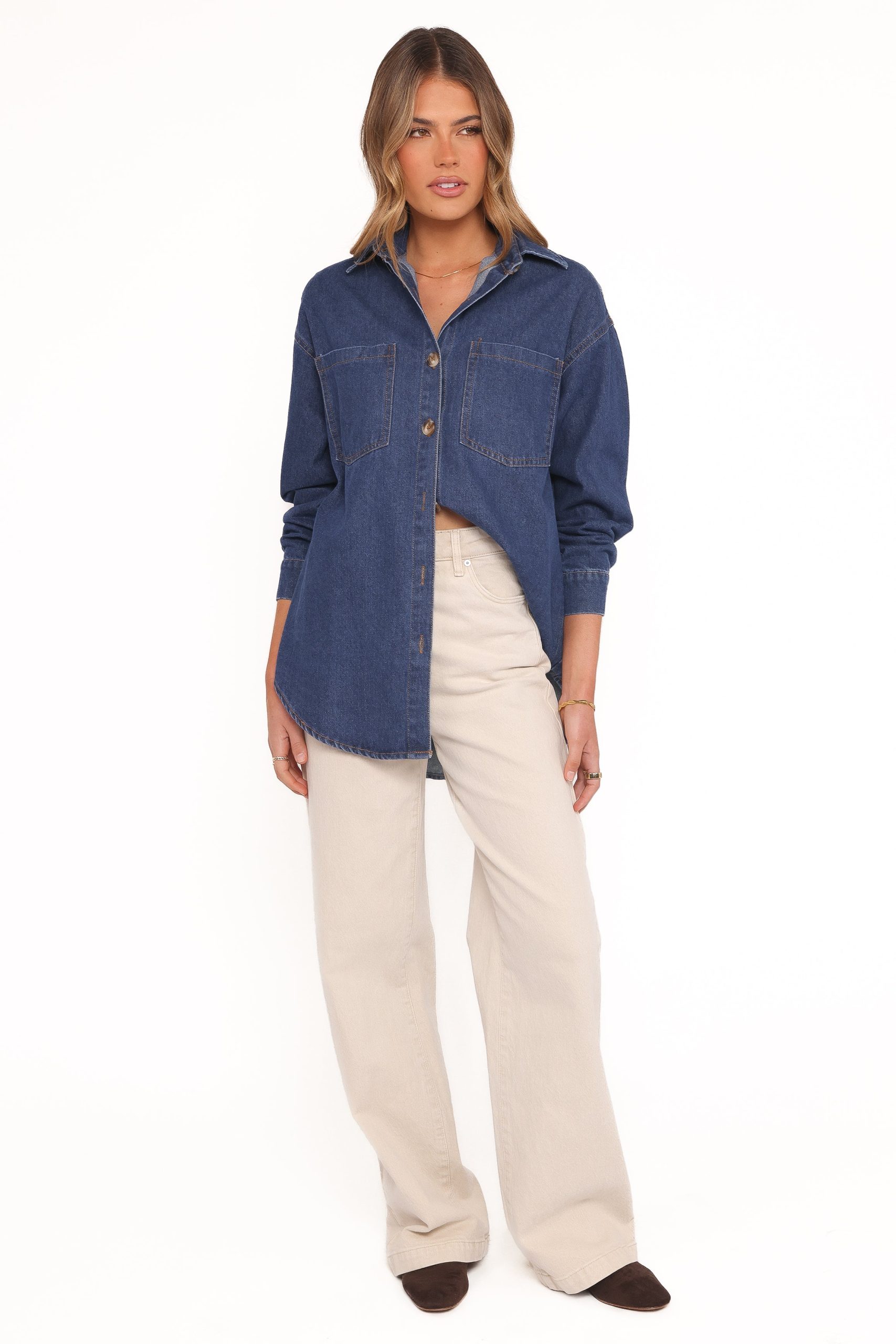 Anicia Denim Shirt - Dark - Image 5