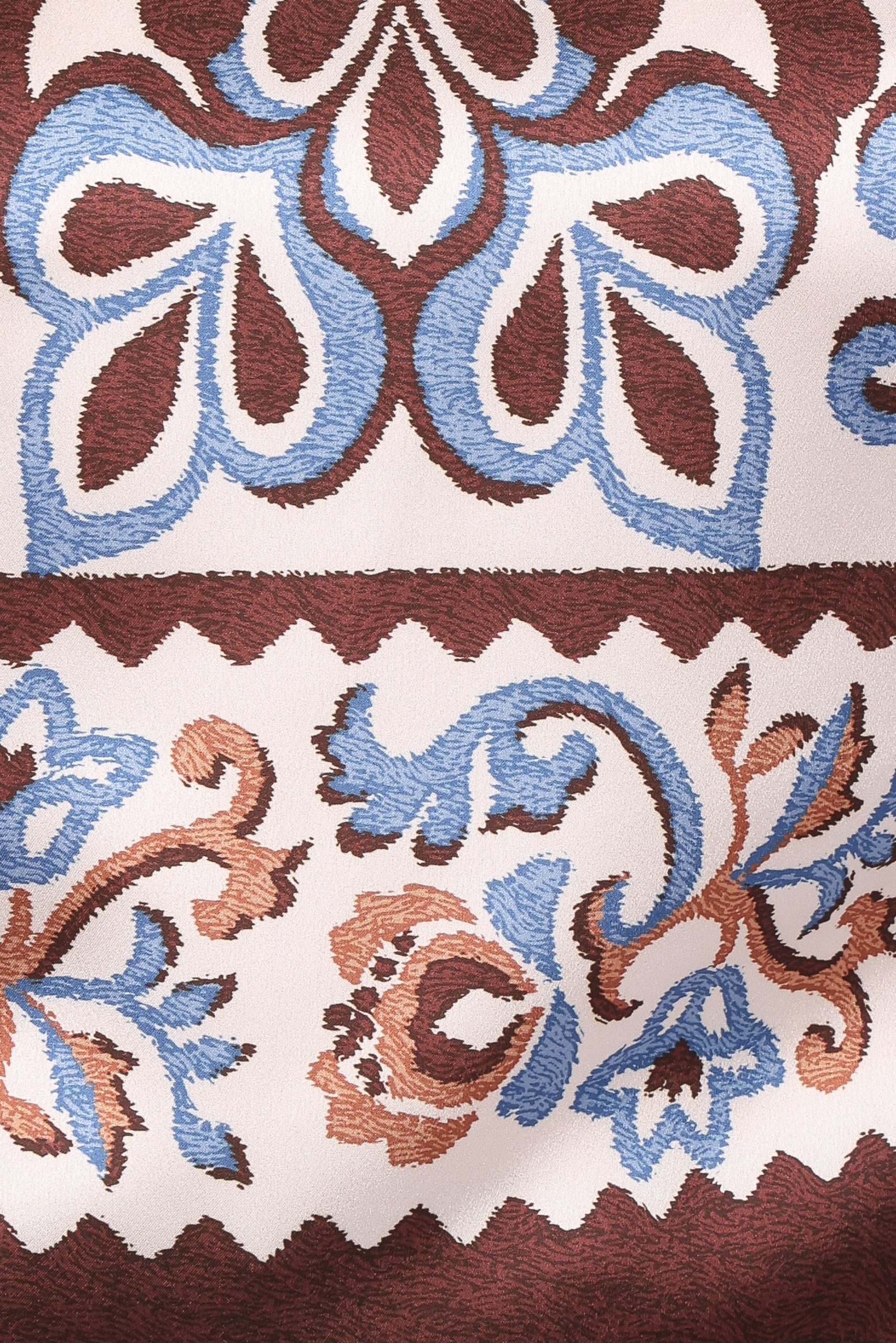 Aoife Top - Ivory Brown Blue - Image 6