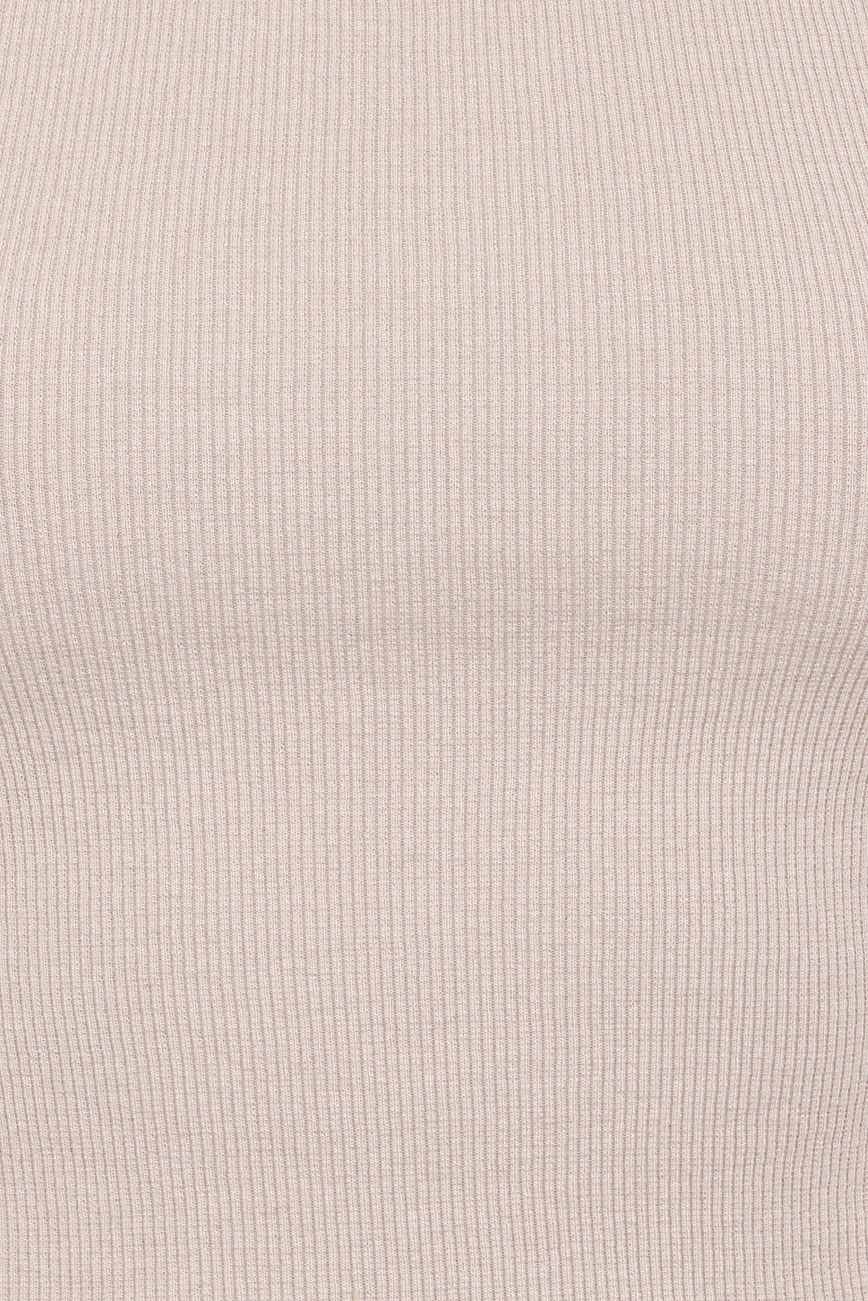 Ari Ribbed Tank Top - Wheat - Image 7