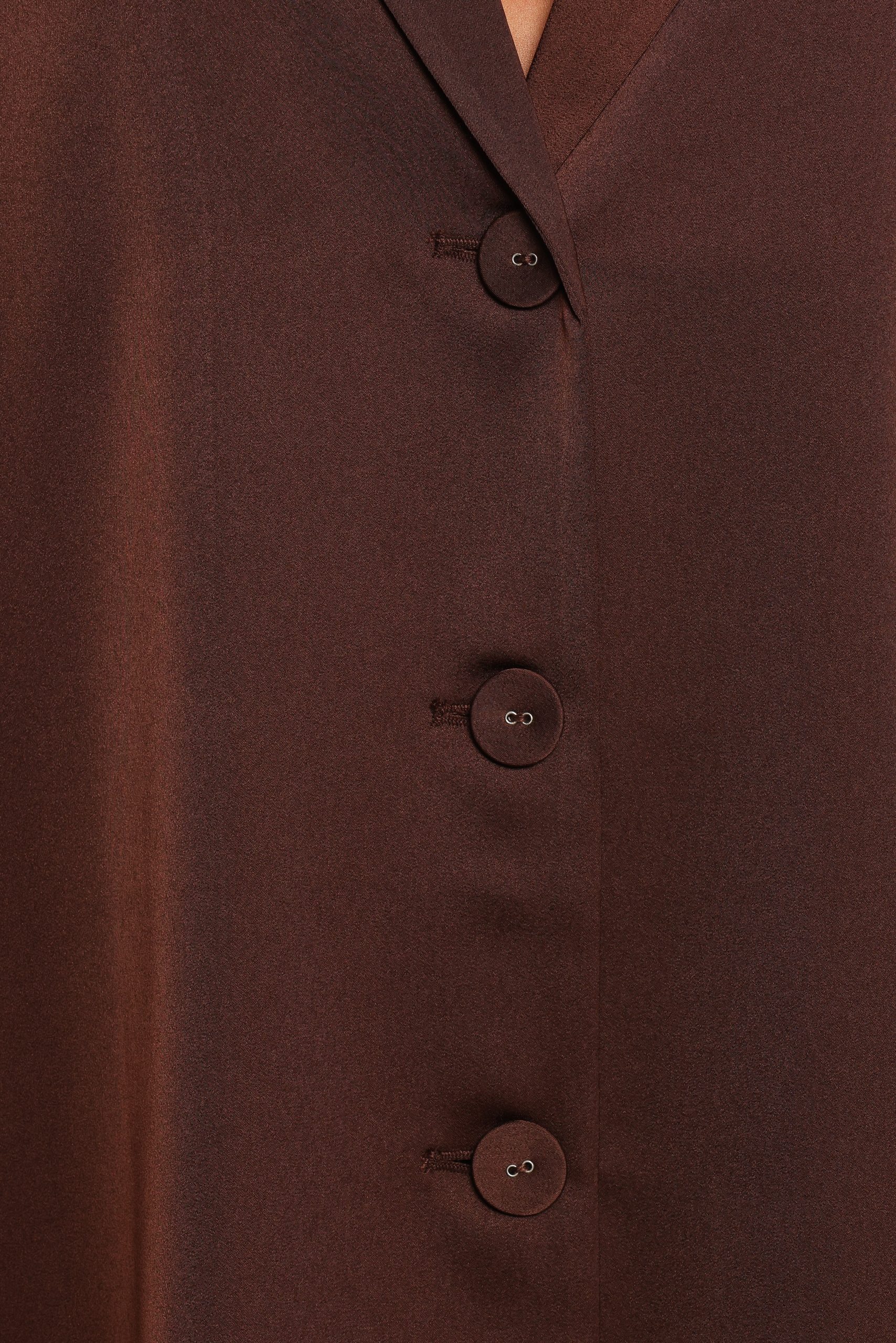 Arryn Short Sleeve Shirt - Chocolate Brown - Image 7