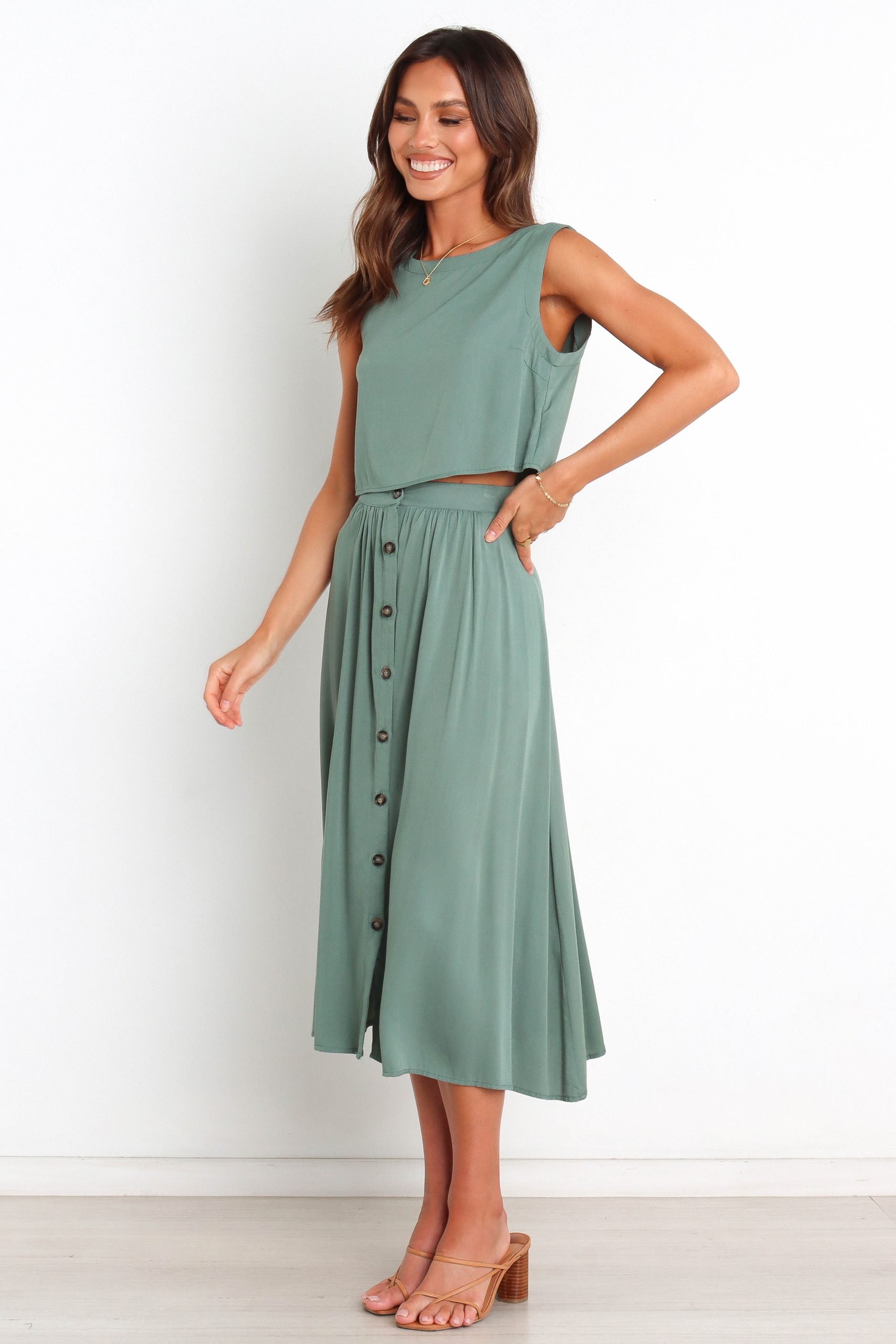 Ava Top - Green - Image 4