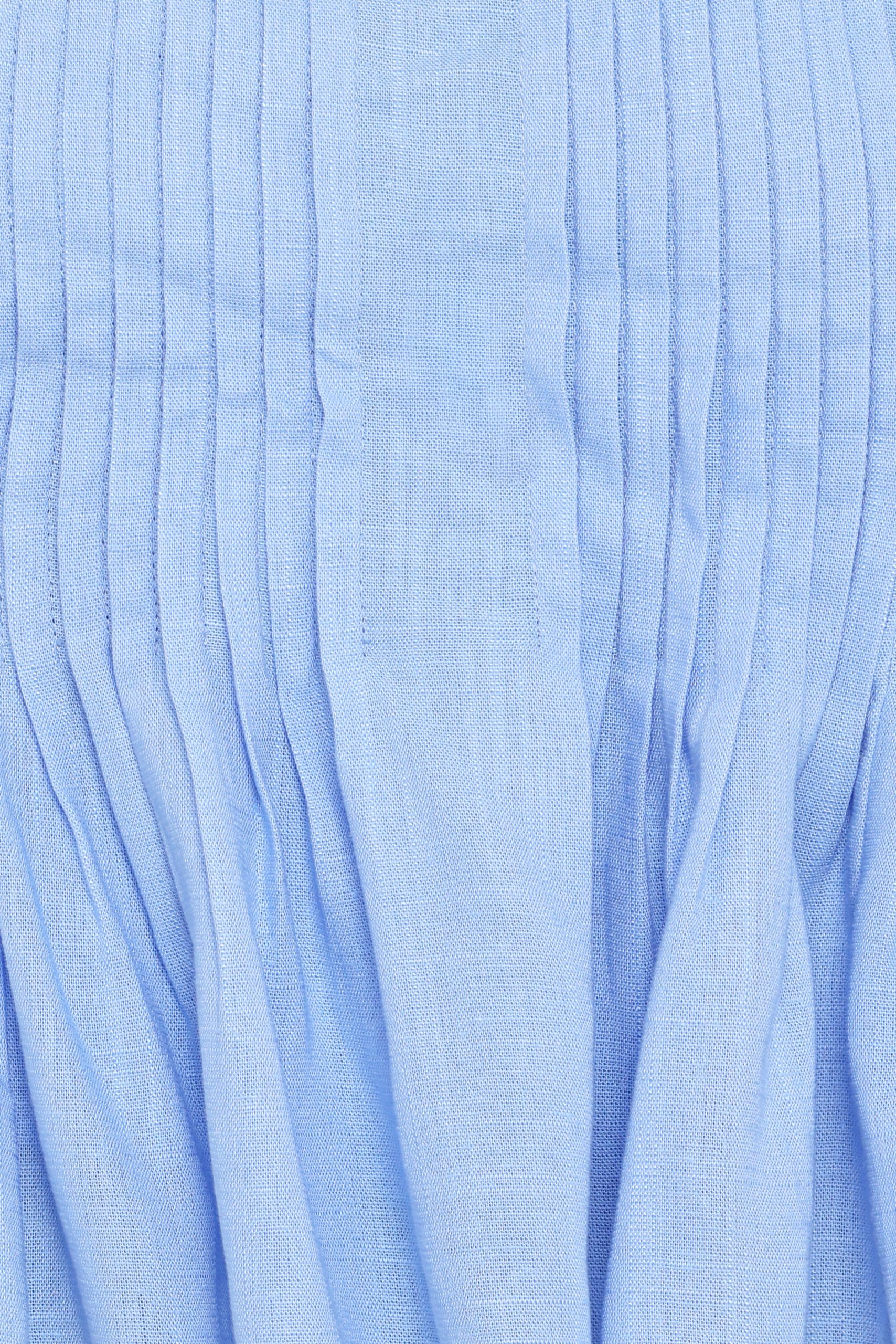 Cagnes Strapless Peplum Top - Blue - Image 6