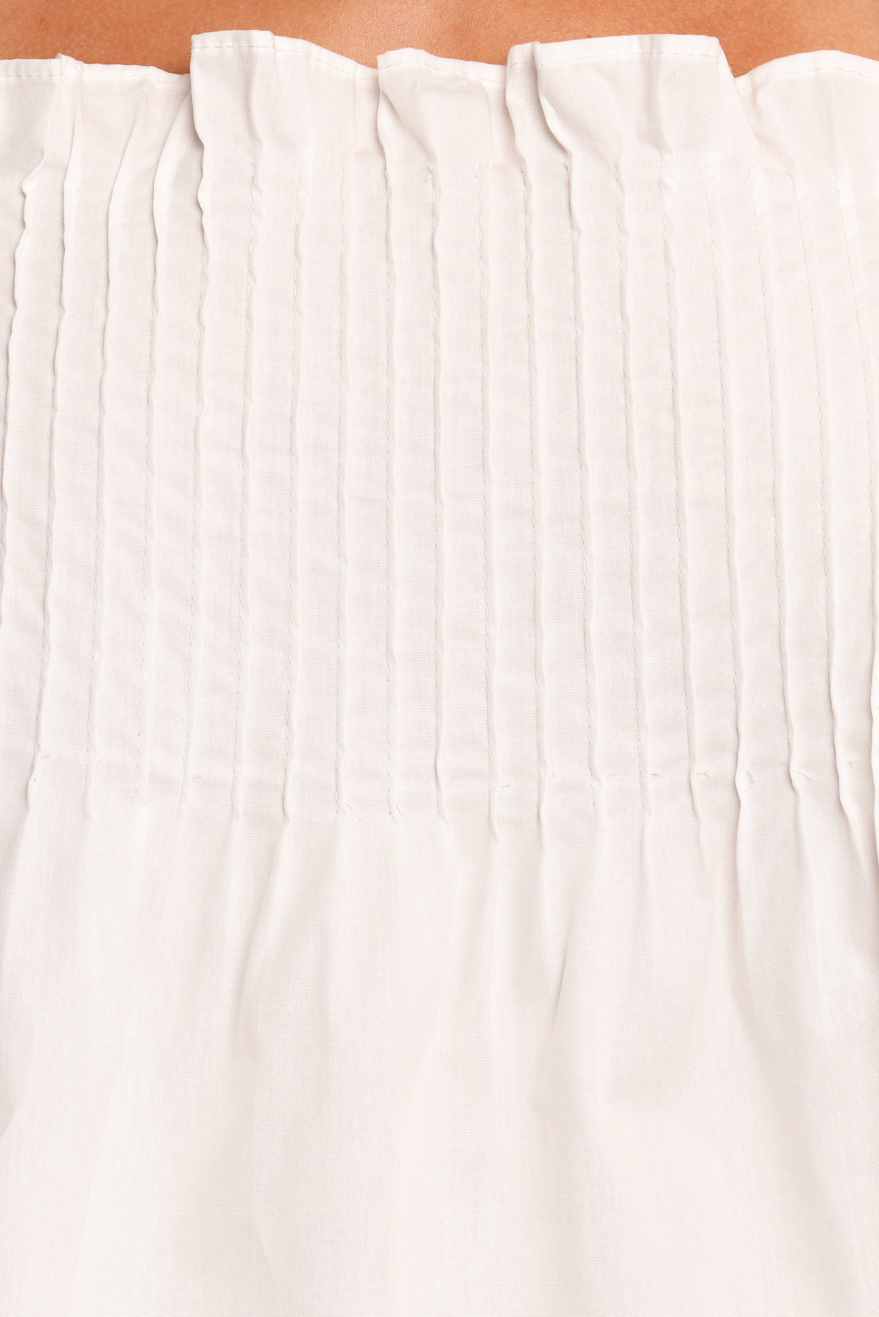 Carson Pleated Top - White - Image 8