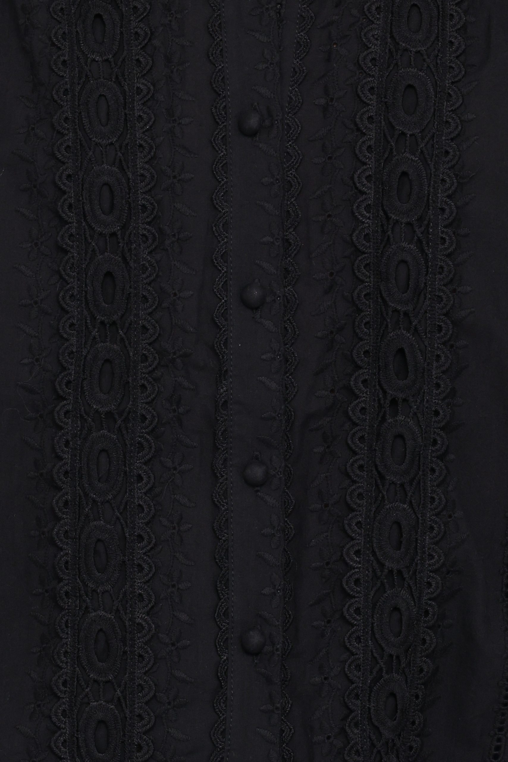 Catania Lace Inset Top - Black - Image 6