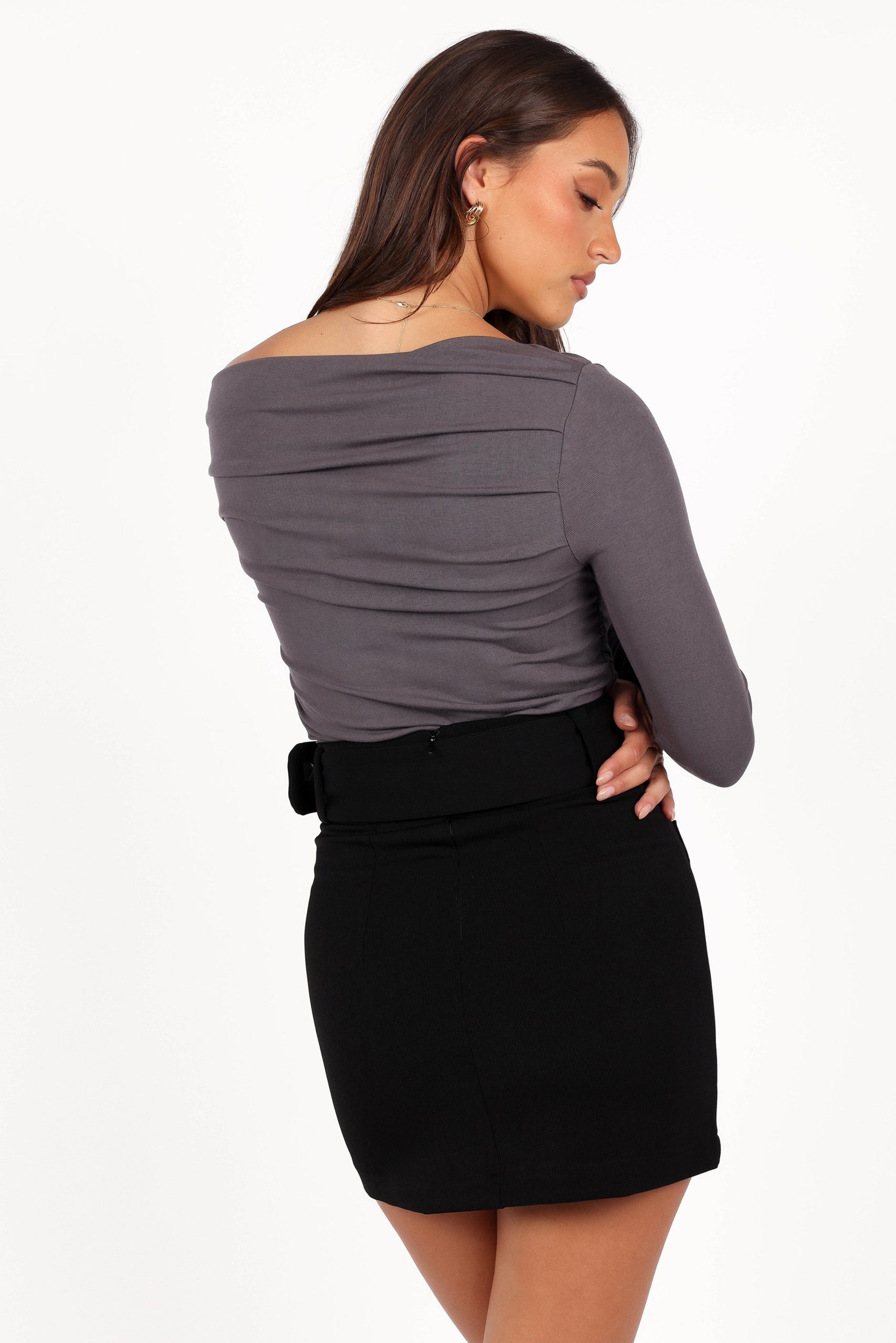 Cer Knit Top - Charcoal - Image 6