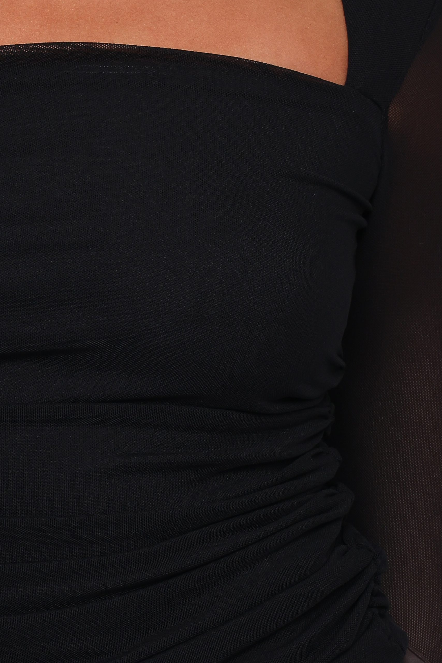 Cerys Mesh Top - Black - Image 6
