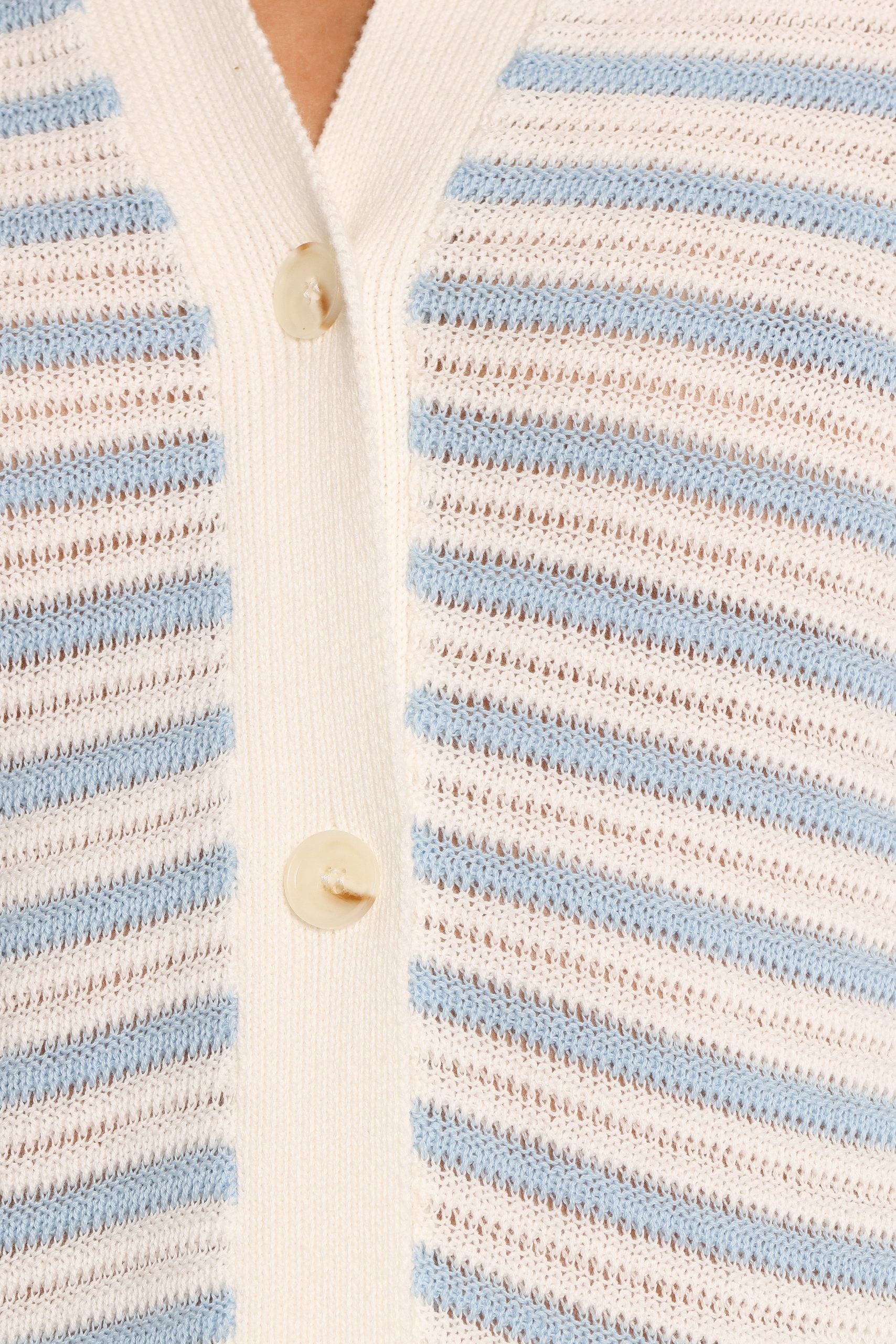 Cherie Knit Shirt - Cream Sky Blue - Image 9