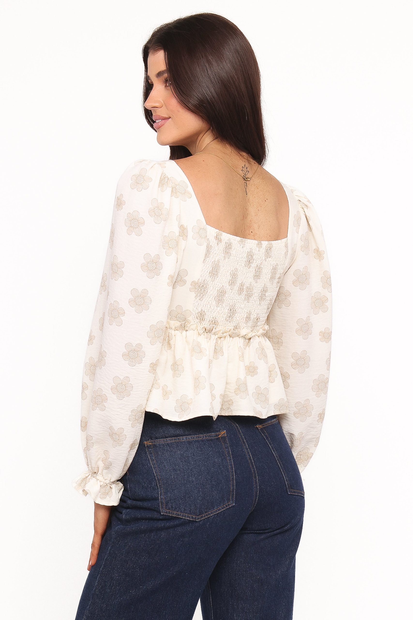 Cielo Top - Sand Beige Floral - Image 4
