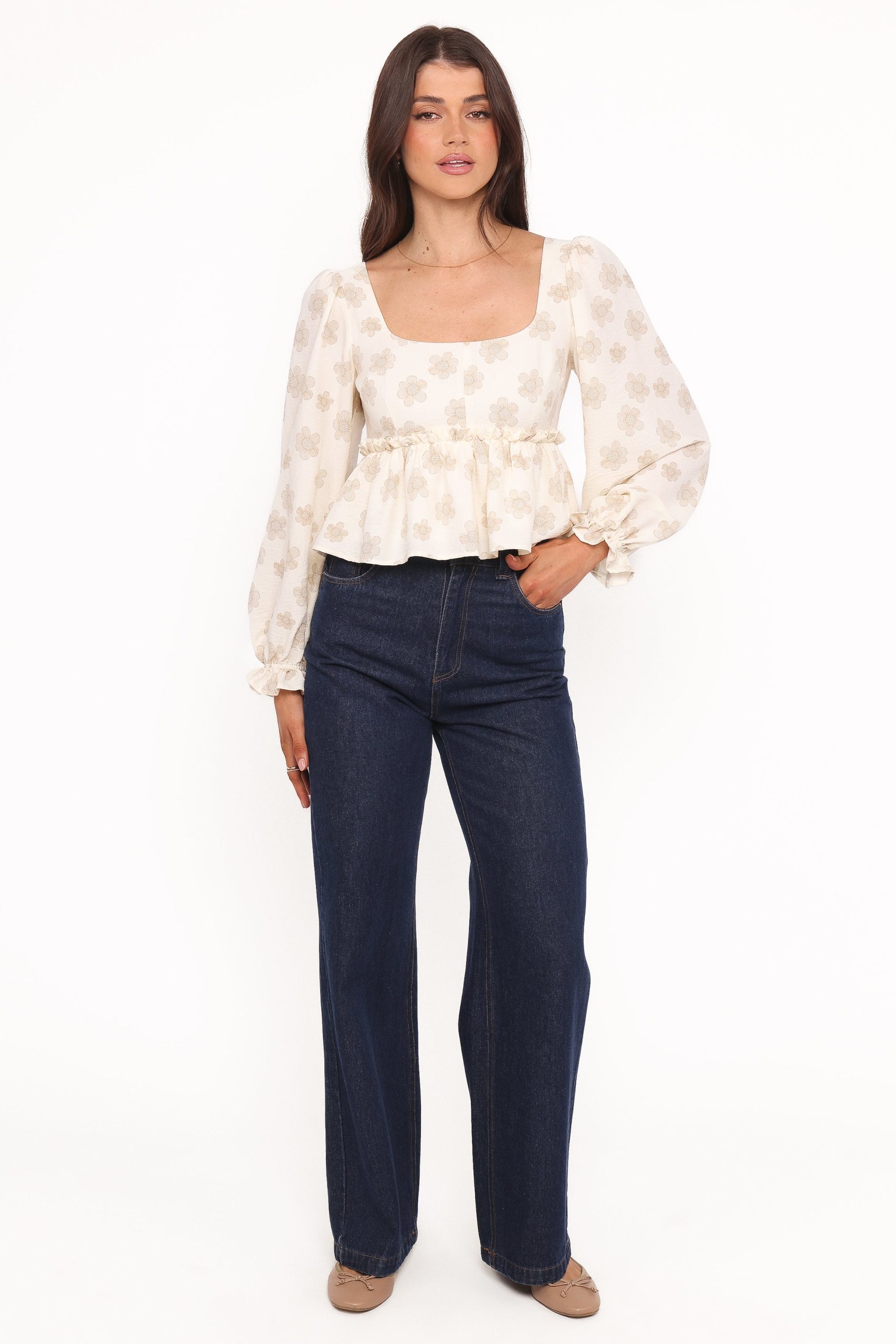 Cielo Top - Sand Beige Floral - Image 5