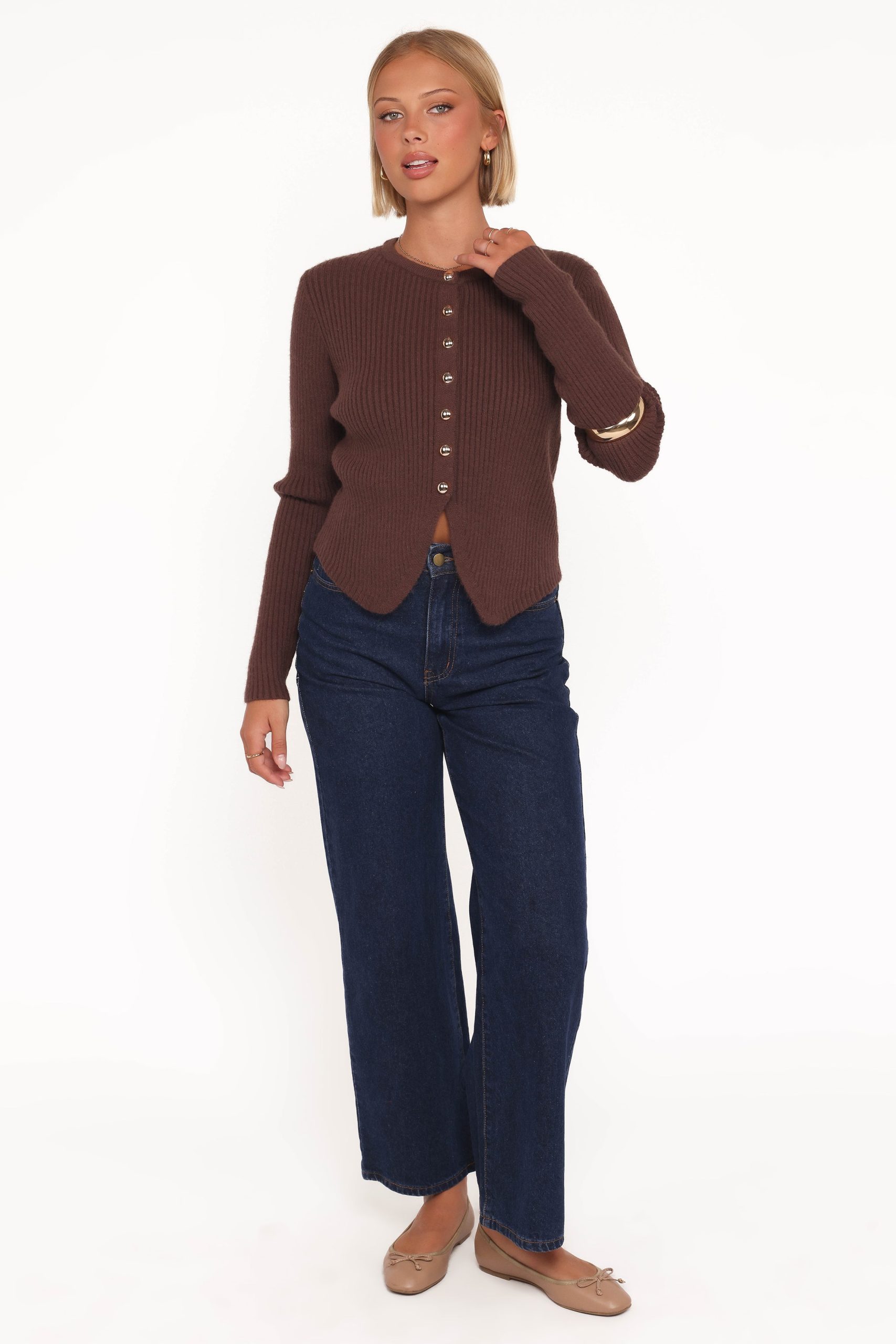 Circe Cardigan Top - Chocolate - Image 5
