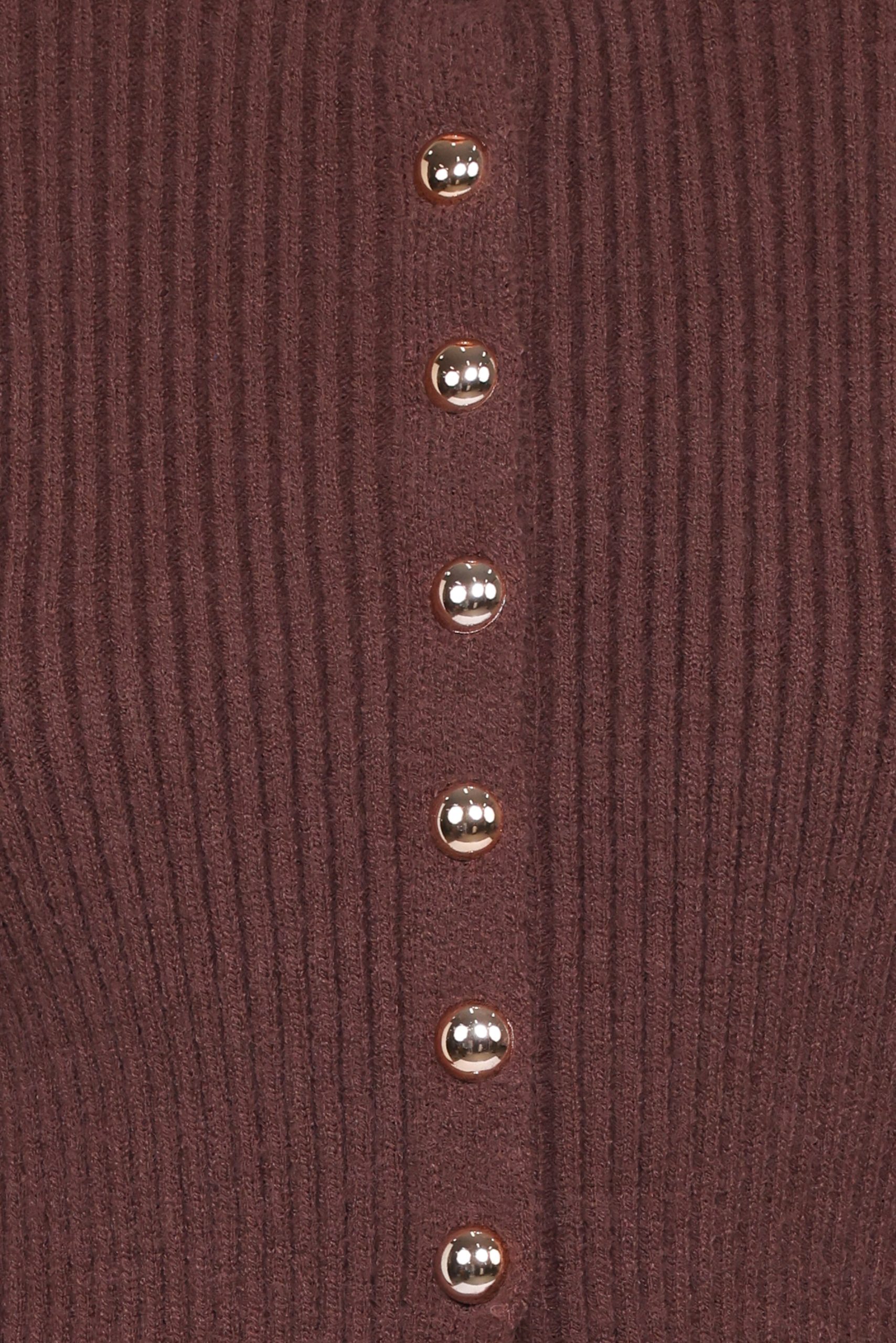 Circe Cardigan Top - Chocolate - Image 6