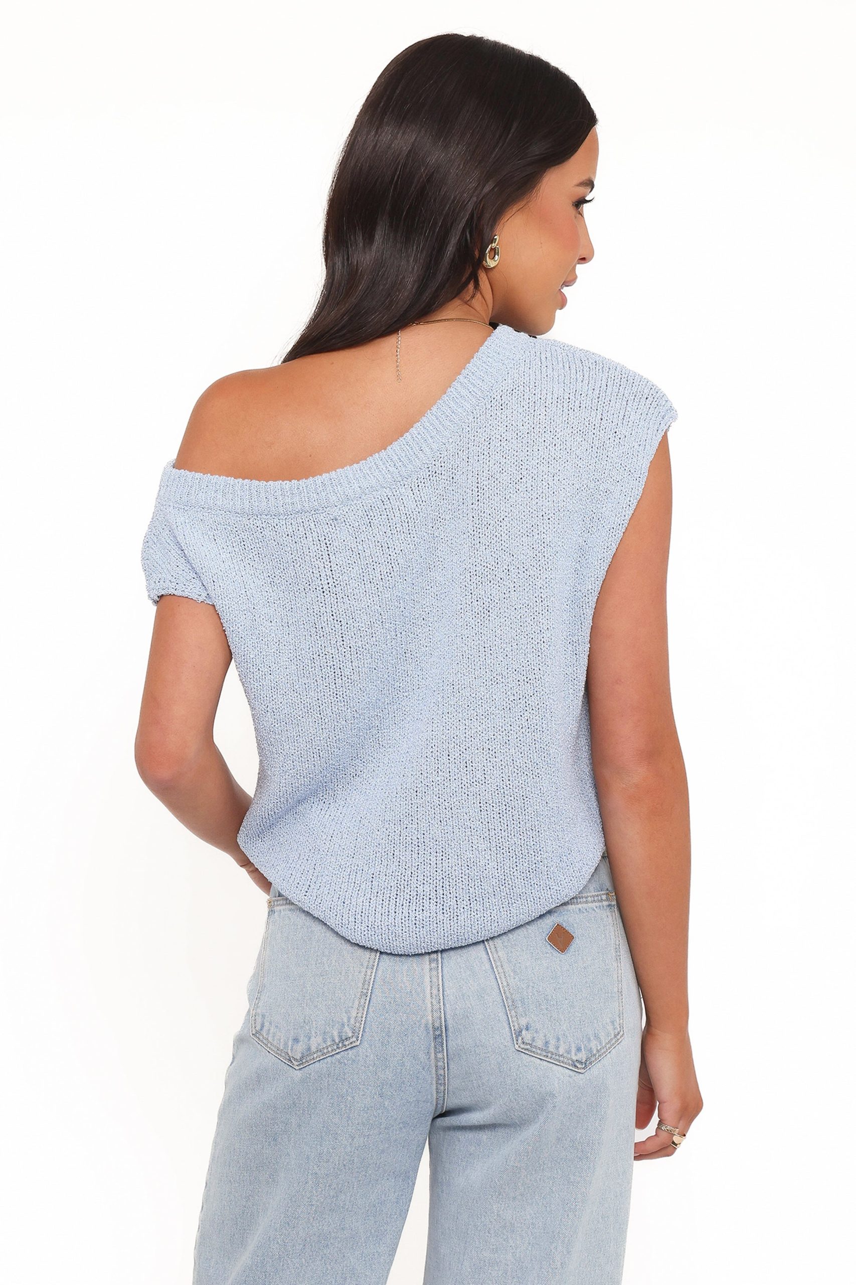 Coco Knit Top - Pale Blue - Image 5