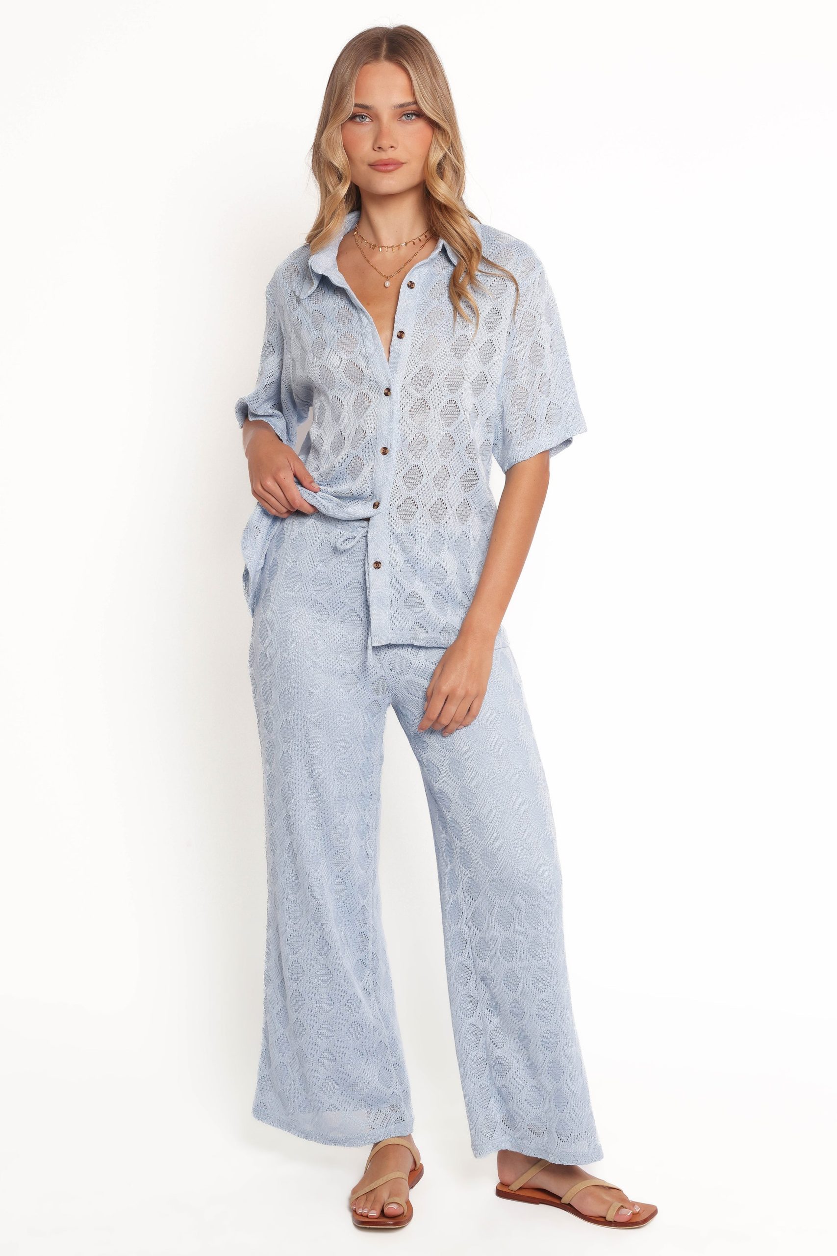 Cora Knit Shirt - Blue - Image 5