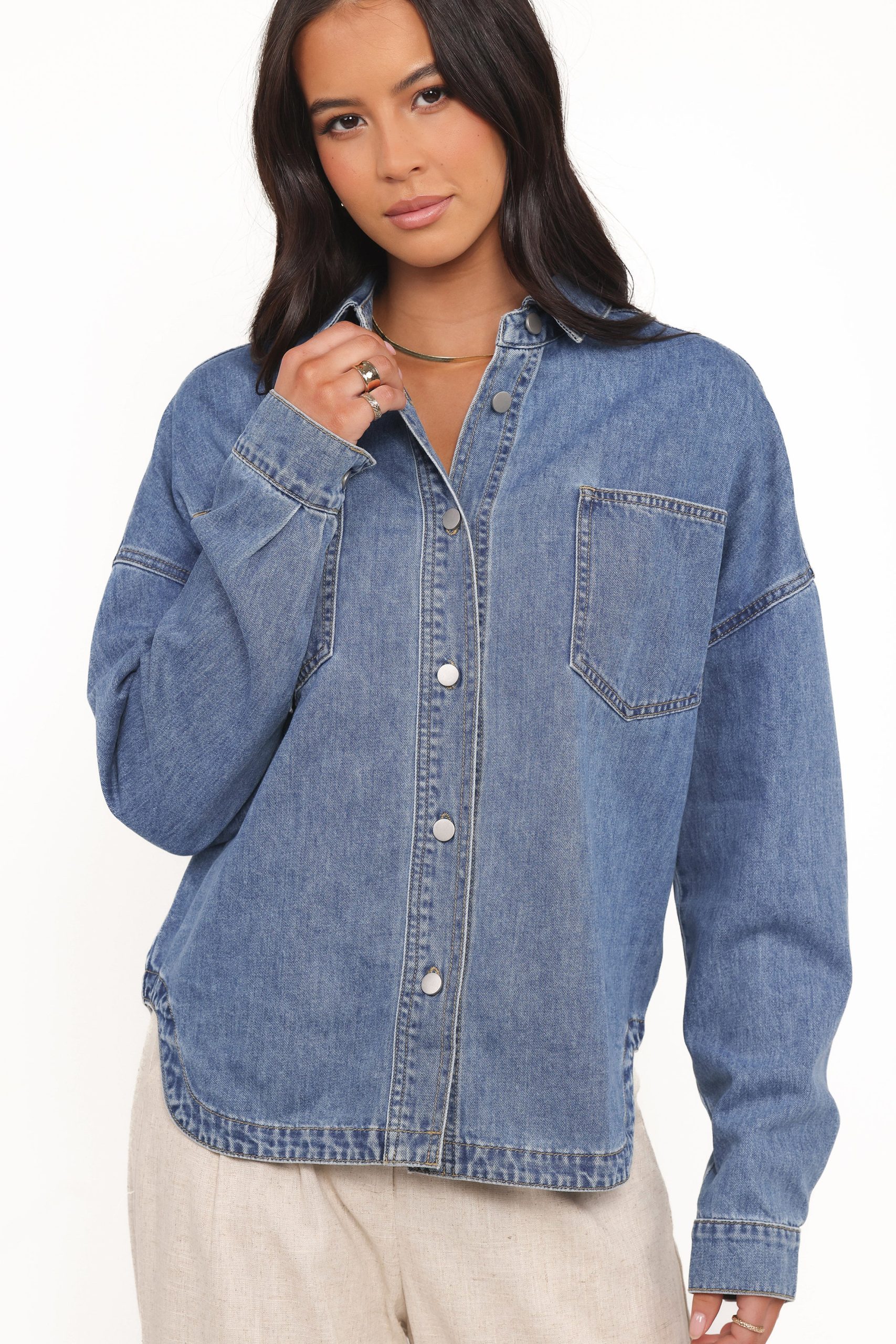 Cornelia Denim Shirt - Blue - Image 3
