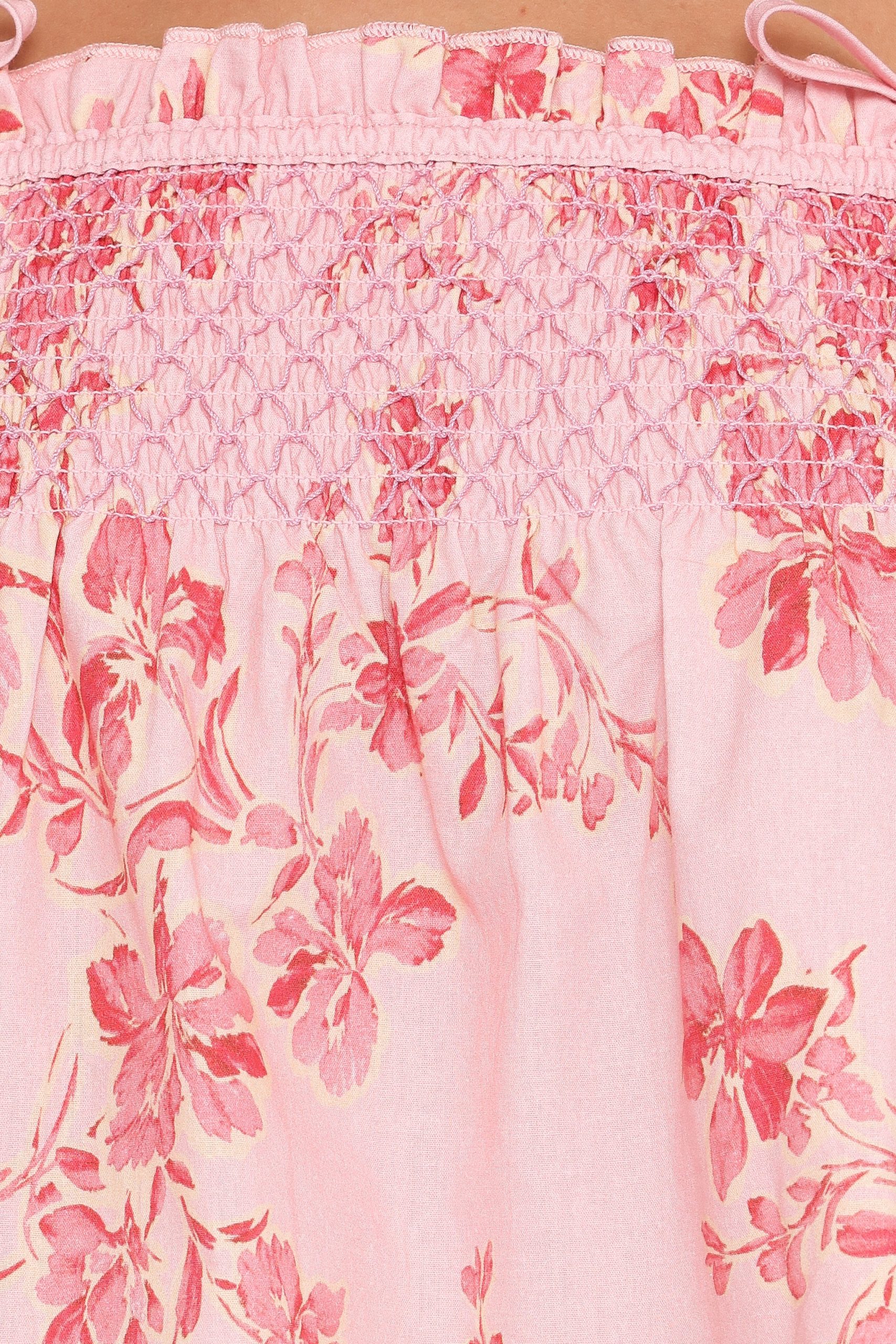 Cosima Baby Doll Top - Rose Pink Floral - Image 7