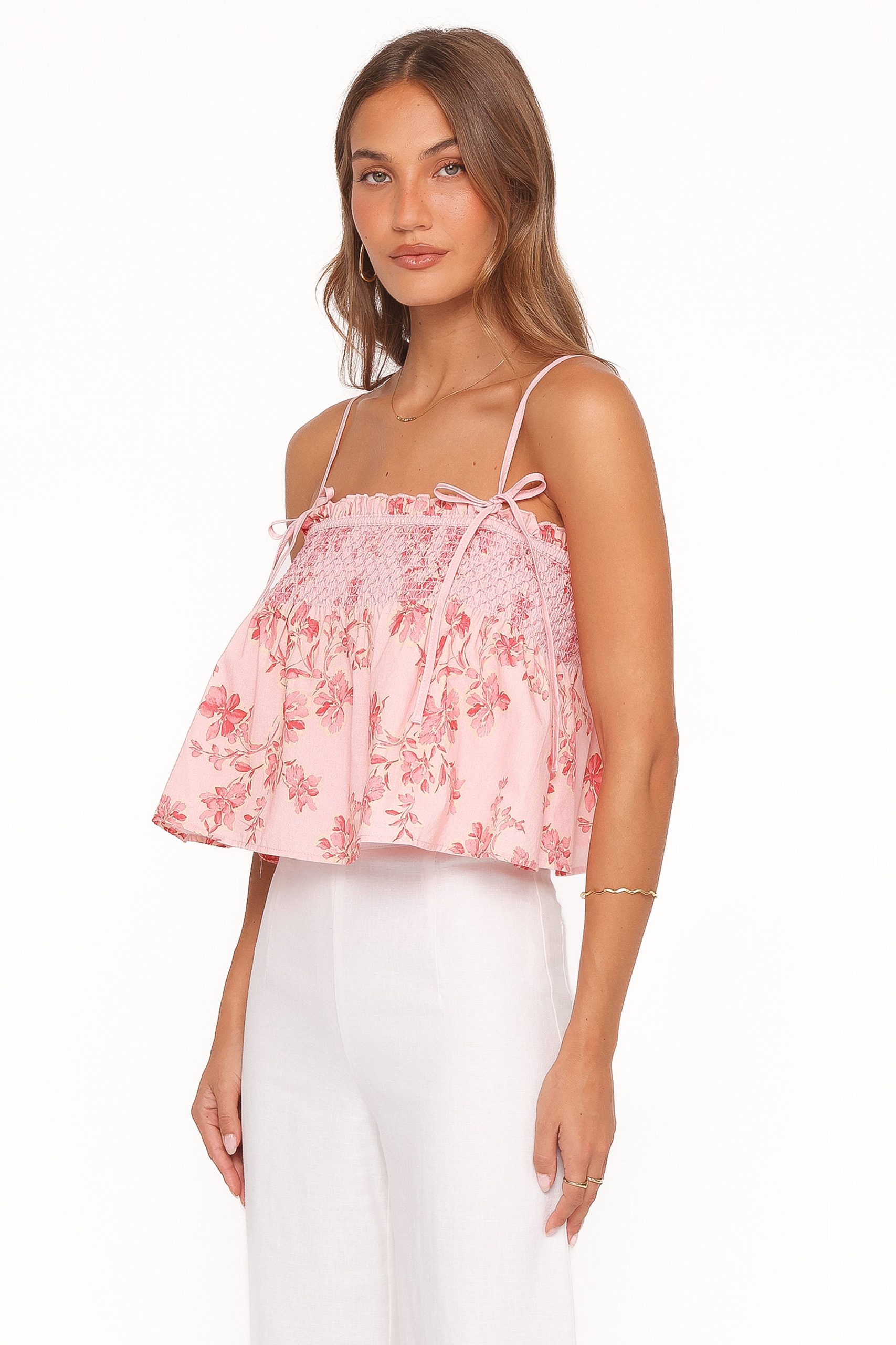 Cosima Baby Doll Top - Rose Pink Floral - Image 4