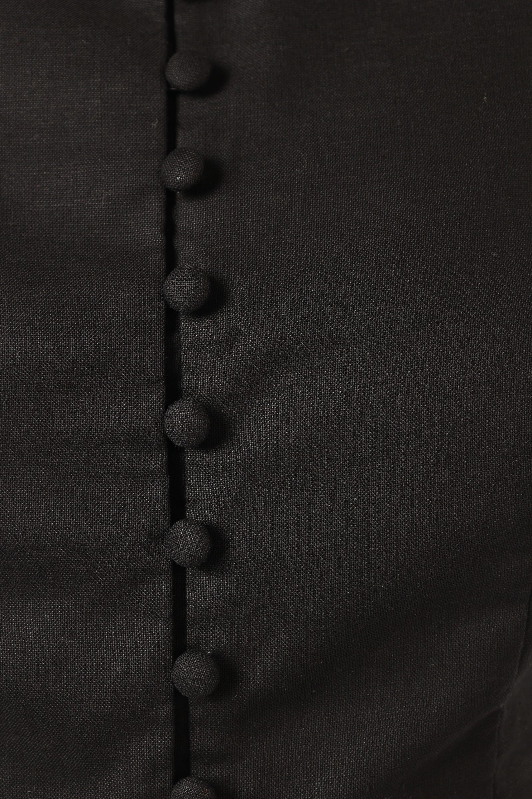 Daniella Linen Vest - Black - Image 8