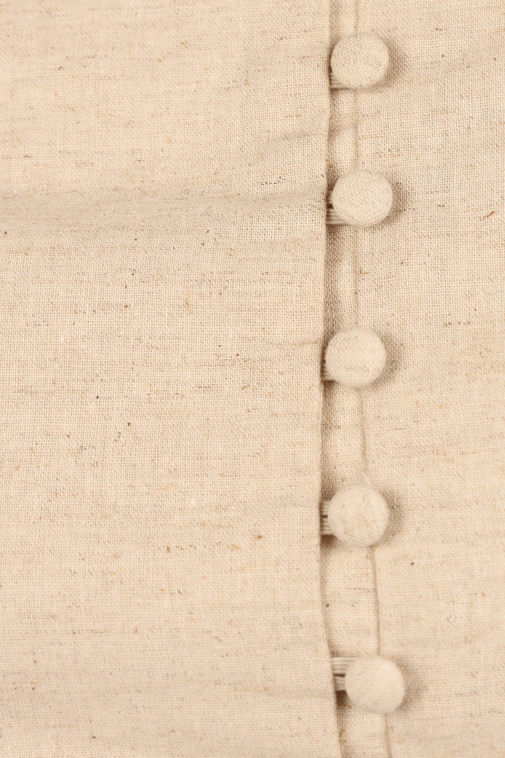 Daniella Linen Vest - Oatmeal - Image 8