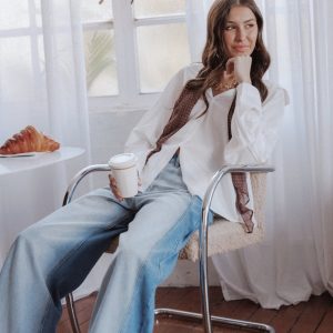 Edwards Shirt - White Stripe
