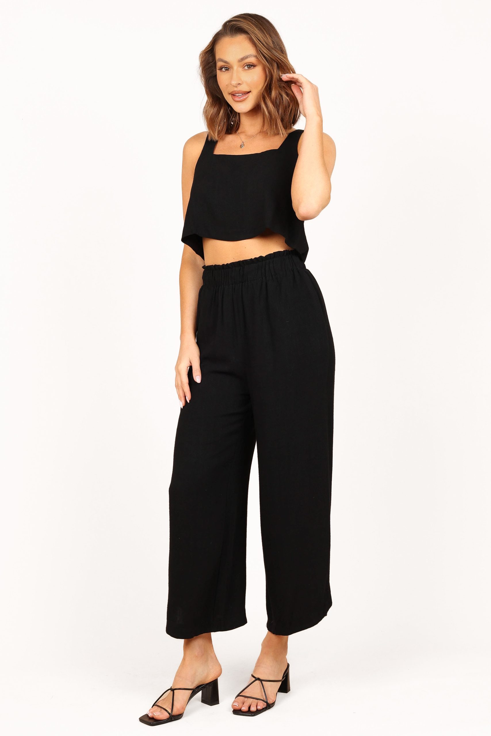 Eleanor Cropped Top - Black - Image 5